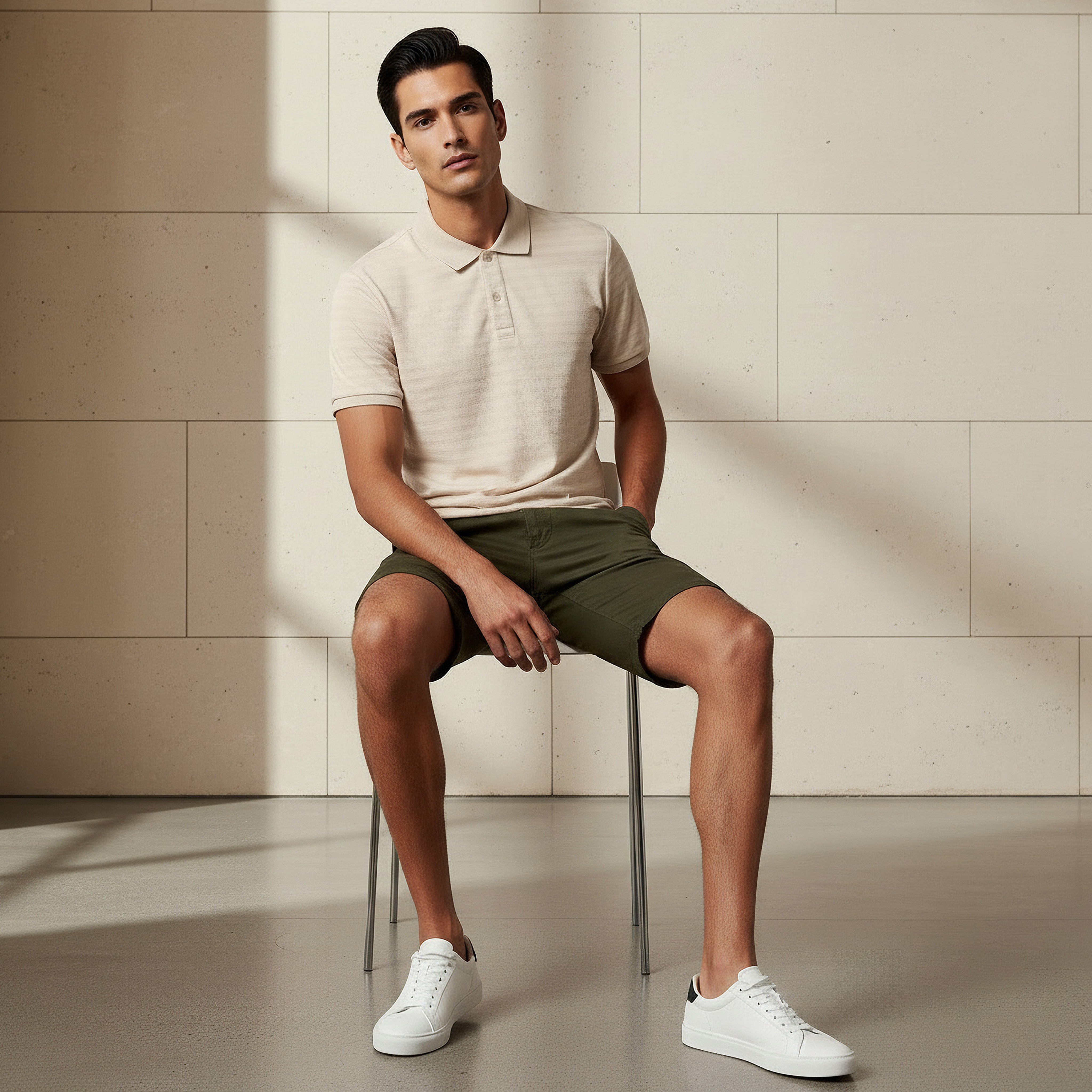 Men Short Sleeves Textured Polo T-shirt-men-clothing-tshirtsandpolos-polos-image-2