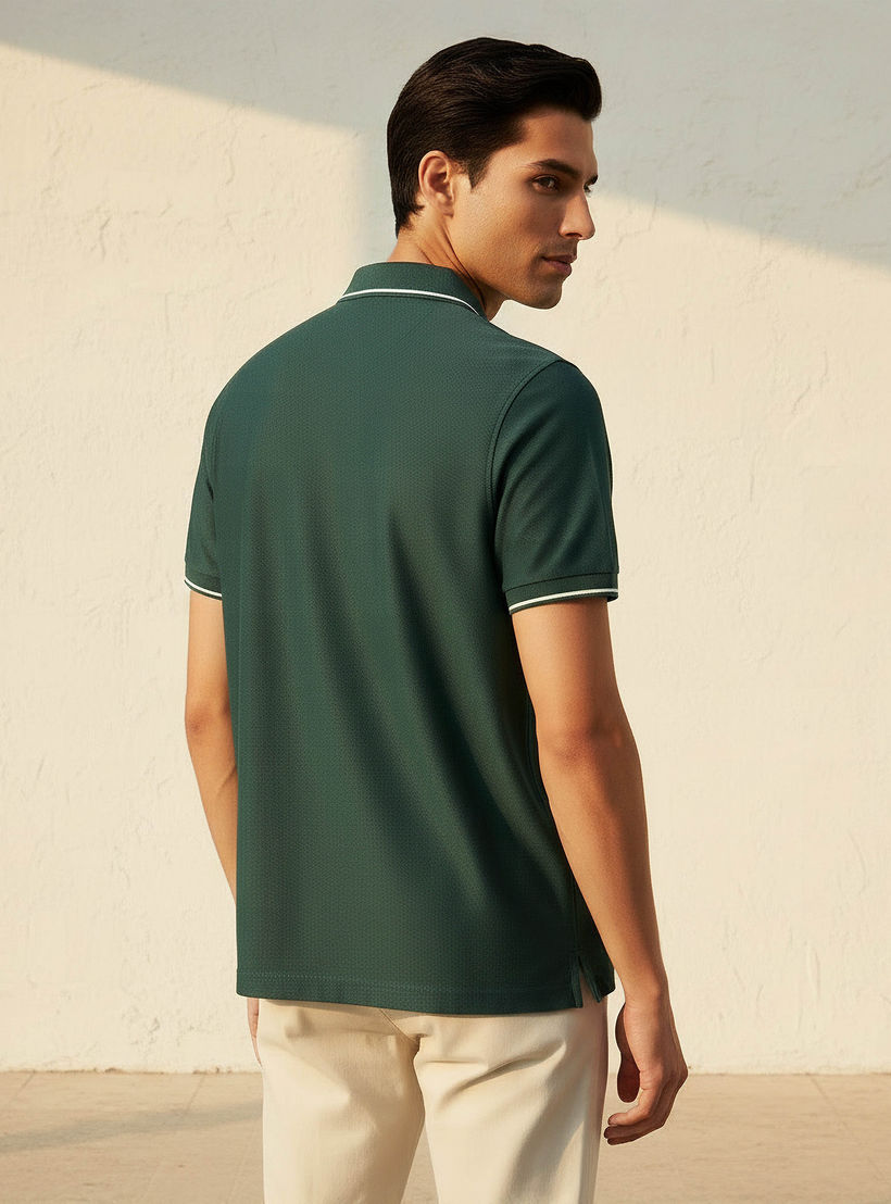 Men Short Sleeves Tipping Detail Polo T-shirt-men-clothing-tshirtsandpolos-polos-image-3