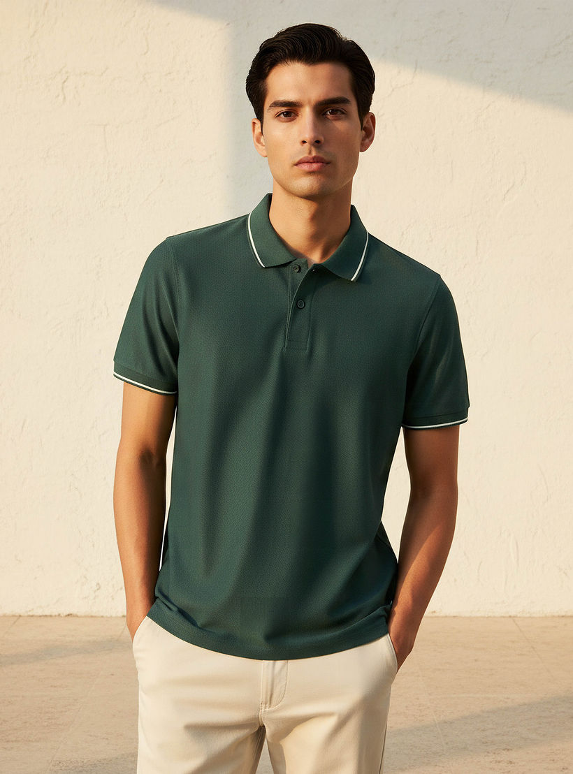 Men Short Sleeves Tipping Detail Polo T-shirt-men-clothing-tshirtsandpolos-polos-image-6