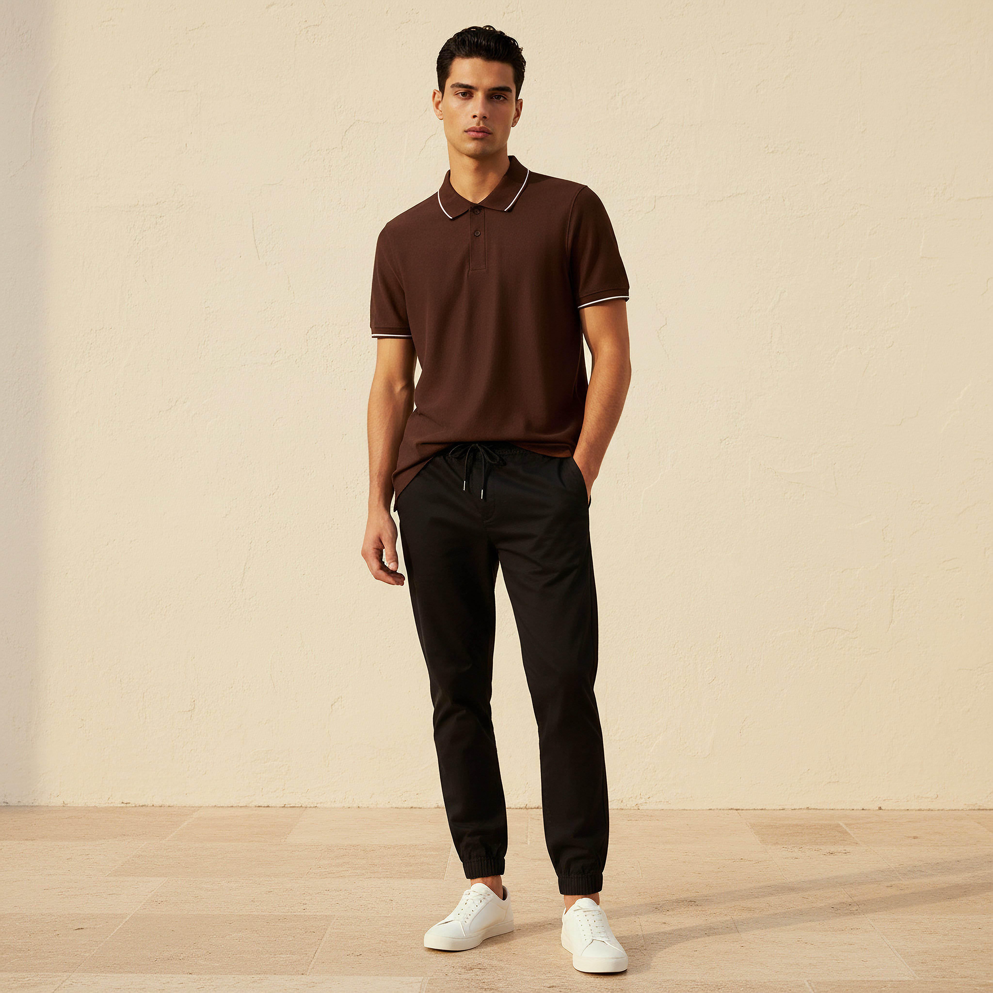 Men Short Sleeves Tipping Detail Polo T-shirt-men-clothing-tshirtsandpolos-polos-image-5