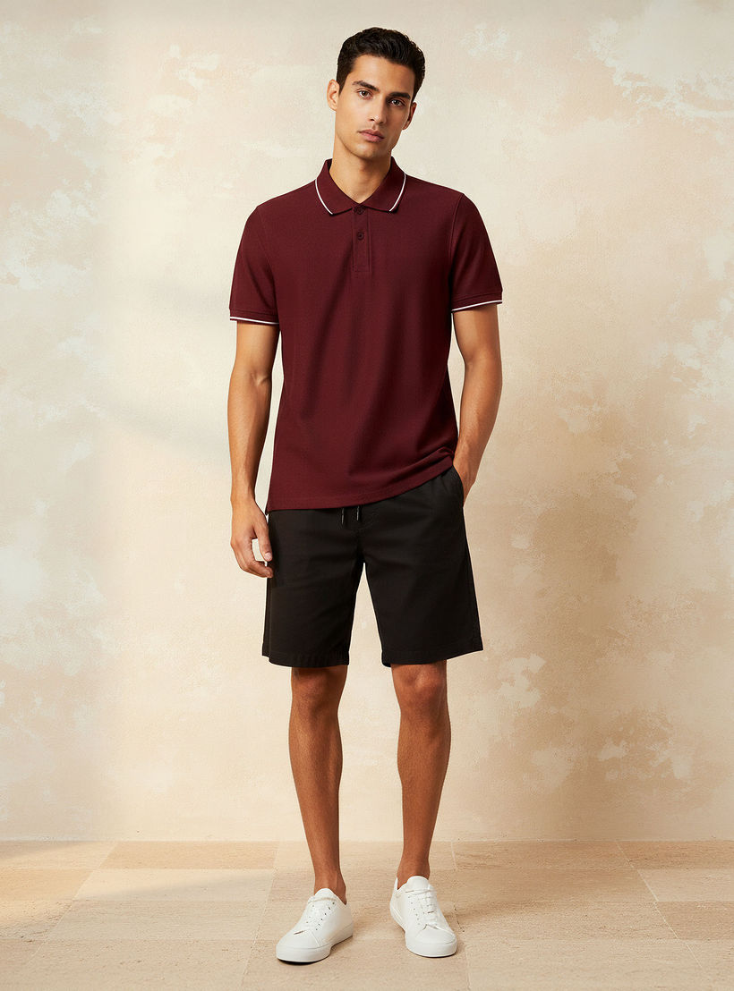 Men Short Sleeves Tipping Detail Polo T-shirt-men-clothing-tshirtsandpolos-polos-image-2
