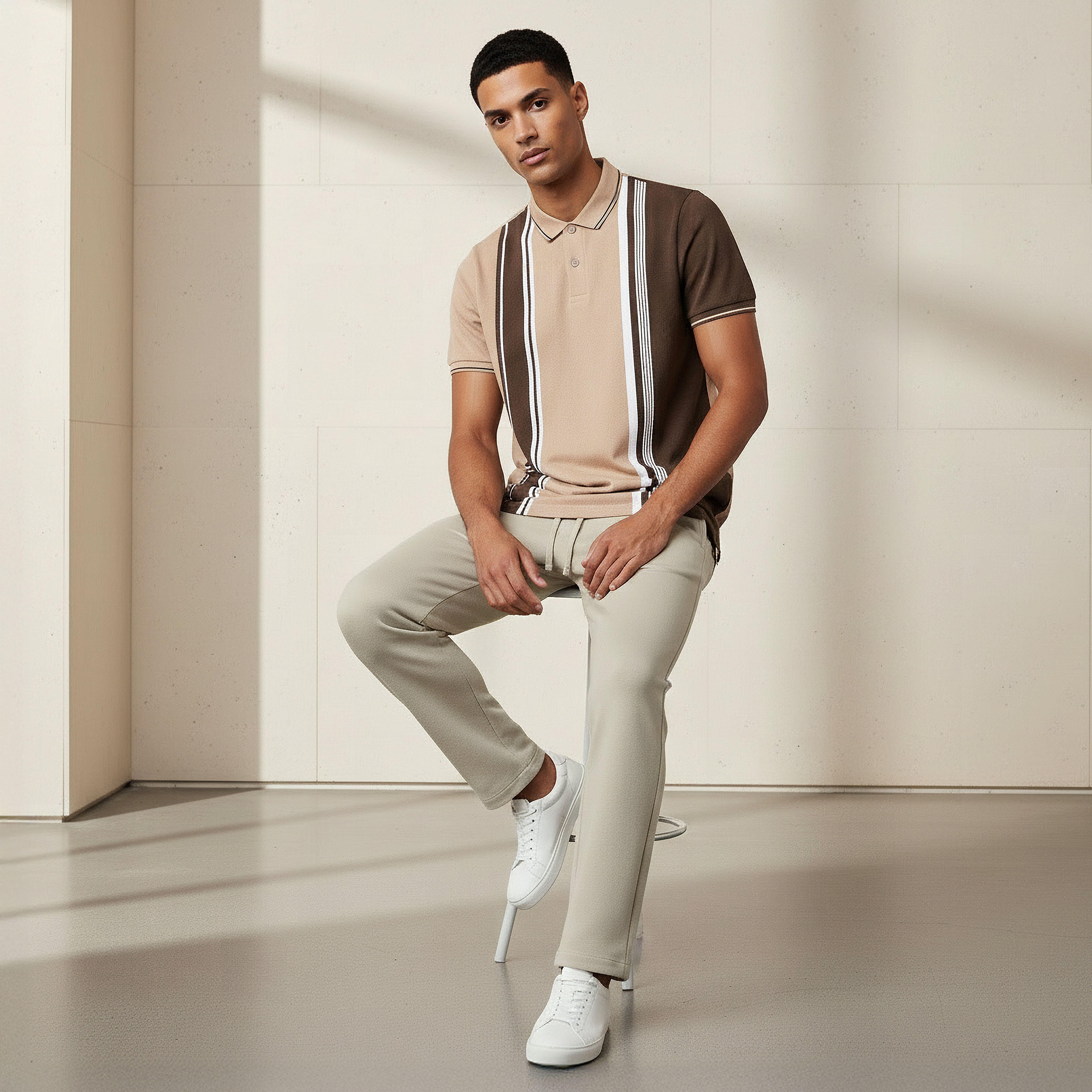 تيشيرت بولو مخطط بأكمام قصيرة للرجال-men-clothing-tshirtsandpolos-polos-image-3