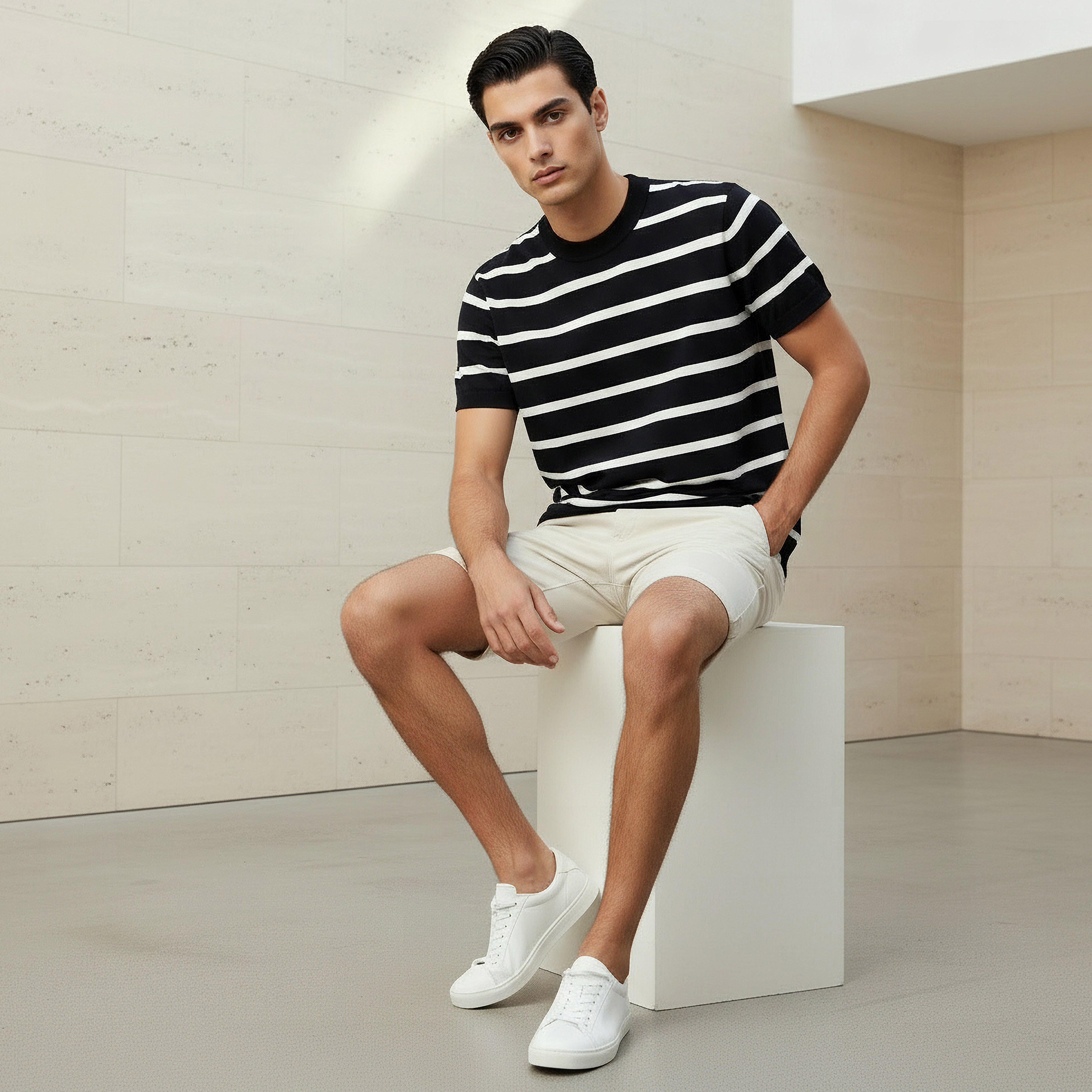 Men Regular Fit Crew Neck Short Sleeves Striped T-shirt-men-clothing-tshirtsandpolos-tshirts-image-5