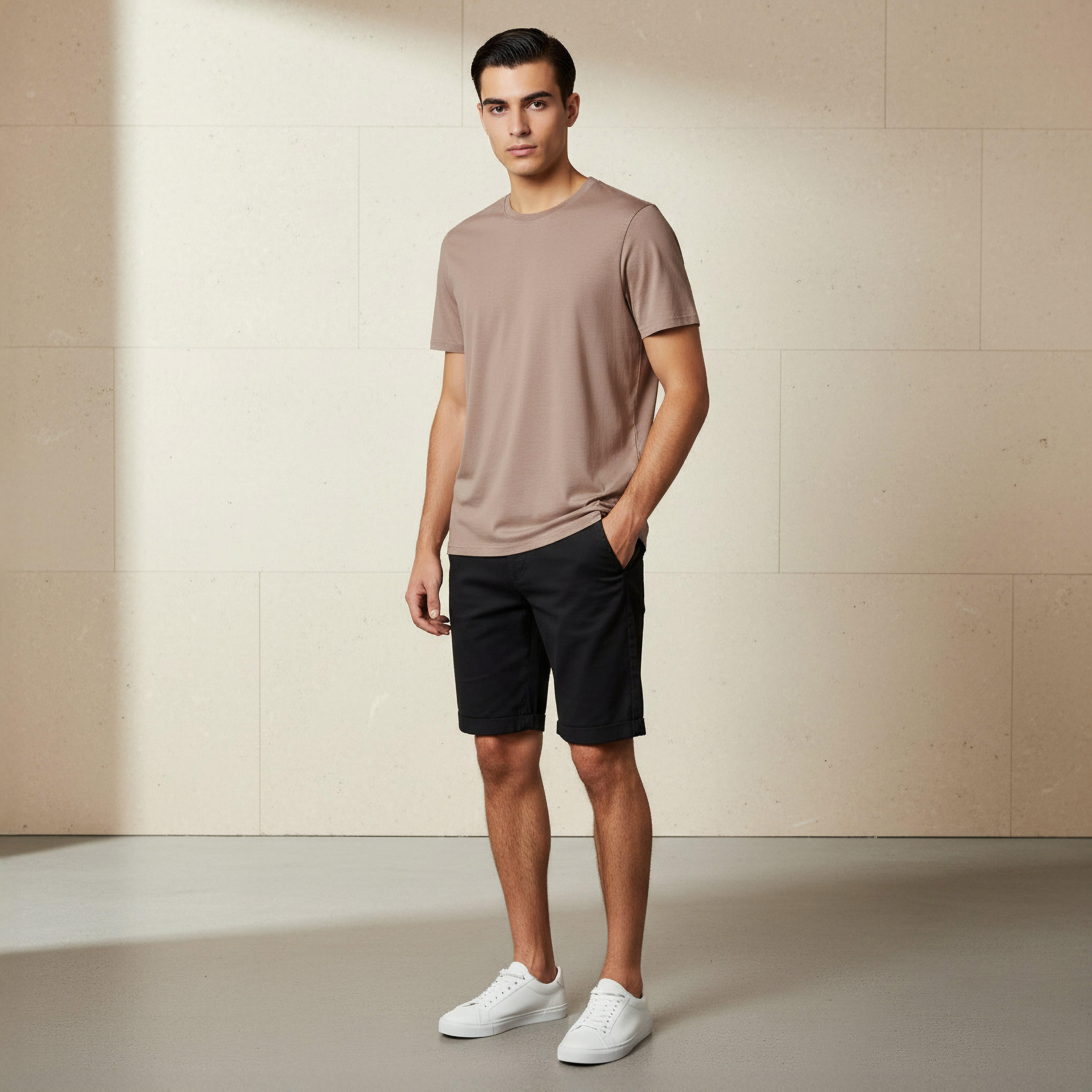 Men Regular Fit Crew Neck Short Sleeve T-shirt-men-clothing-tshirtsandpolos-tshirts-image-3