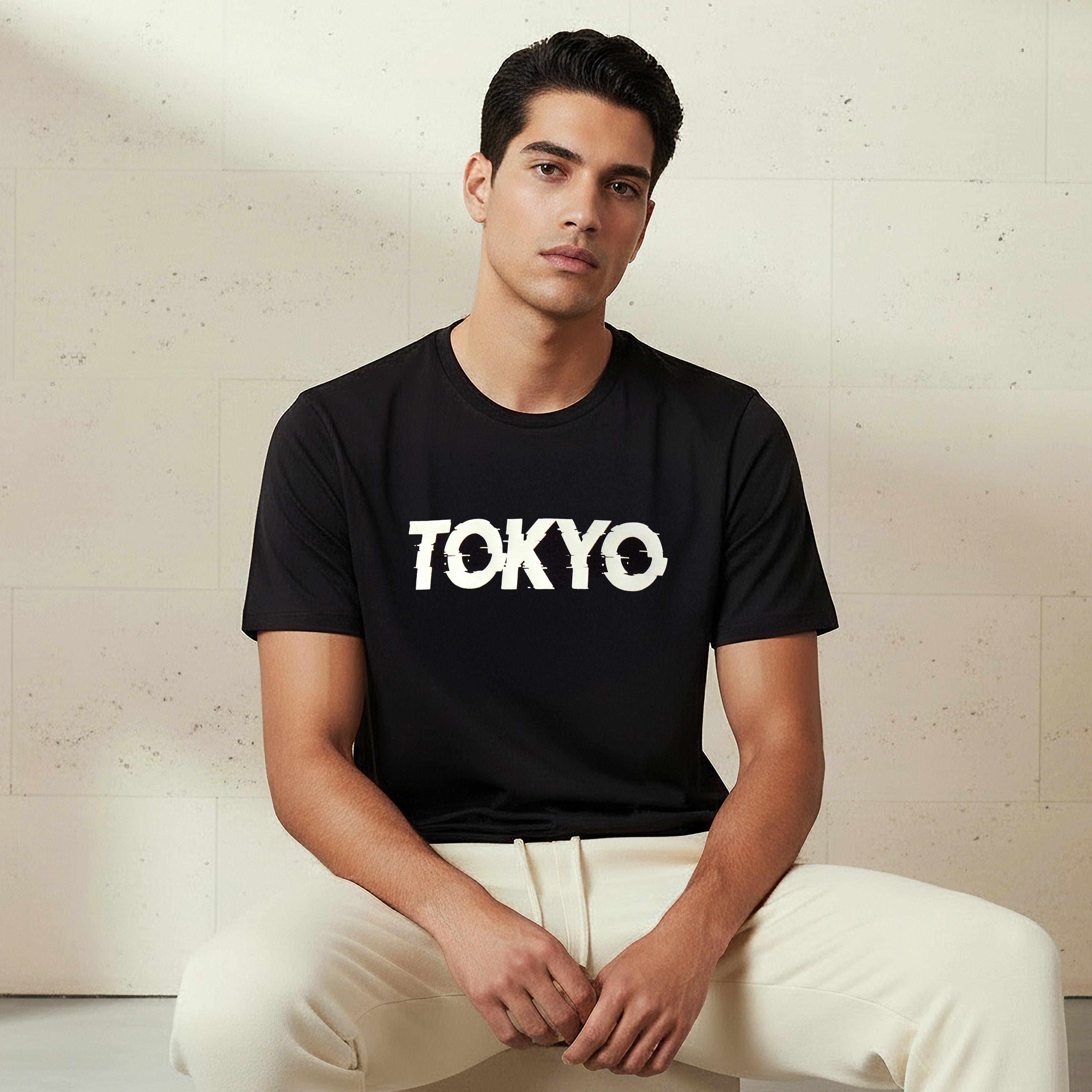Men Slim Fit Crew Neck Short Sleeve Printed T-shirt-men-clothing-tshirtsandpolos-tshirts-image-1