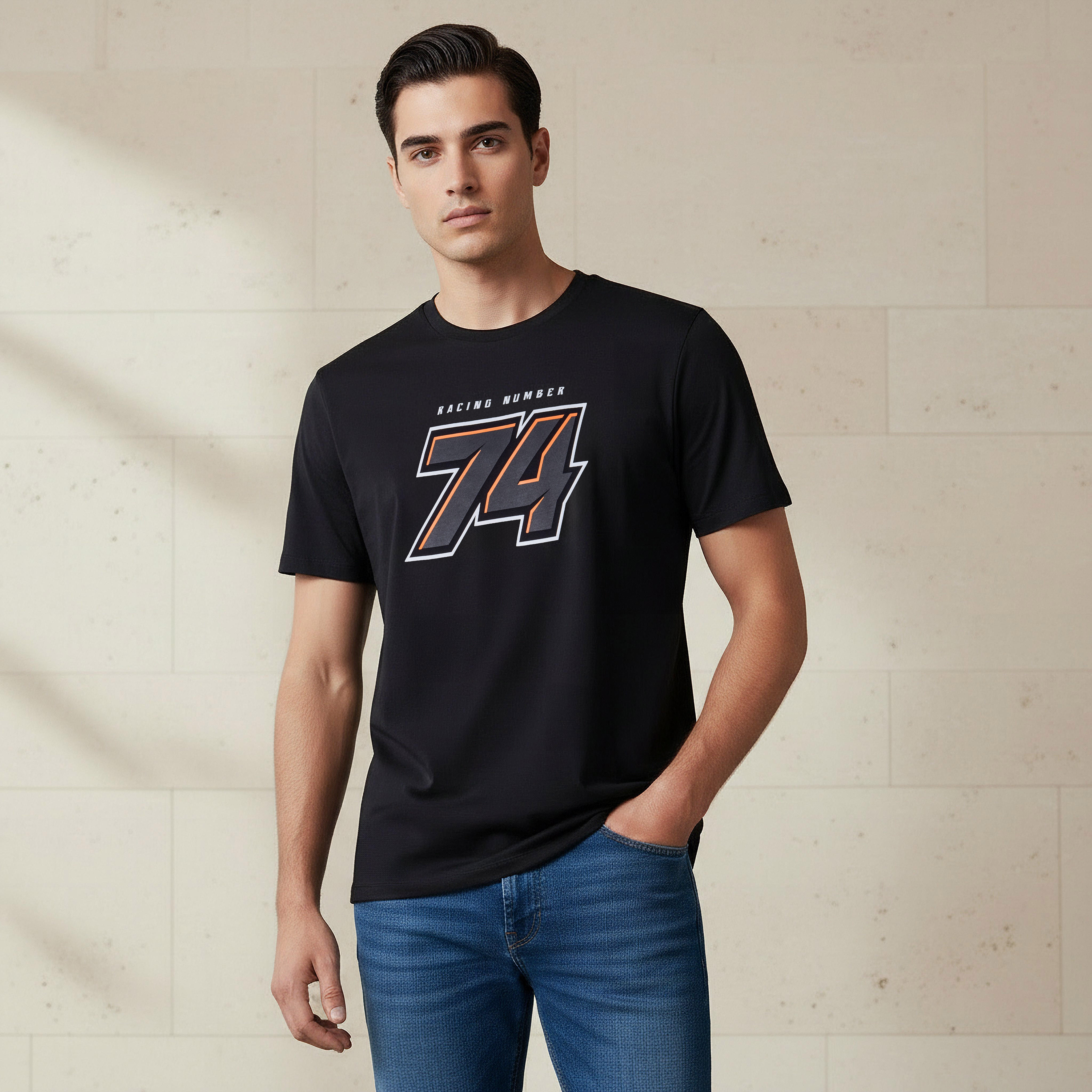 Men Slim Fit Crew Neck Short Sleeve Printed T-shirt-men-clothing-tshirtsandpolos-tshirts-image-1