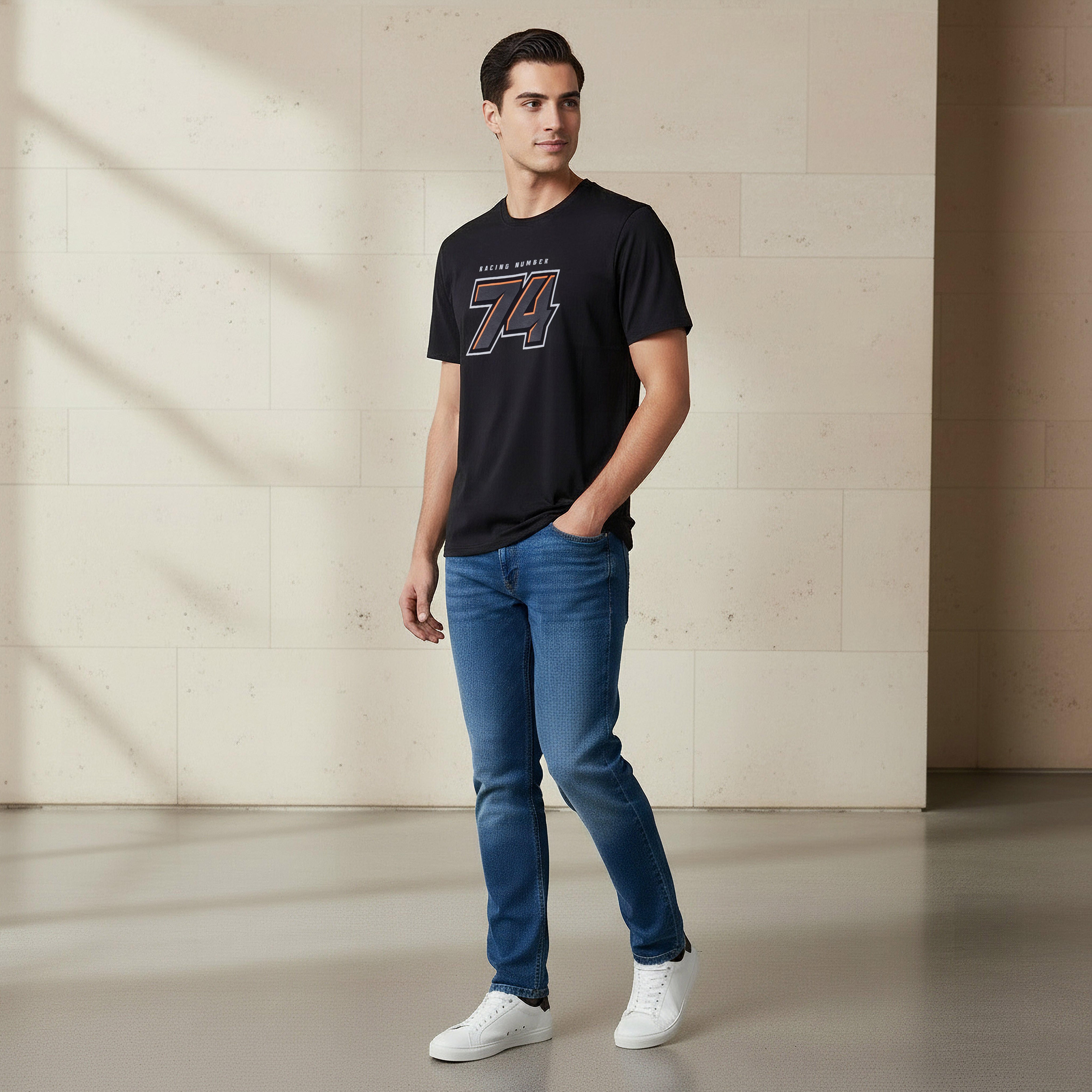 Men Slim Fit Crew Neck Short Sleeve Printed T-shirt-men-clothing-tshirtsandpolos-tshirts-image-2