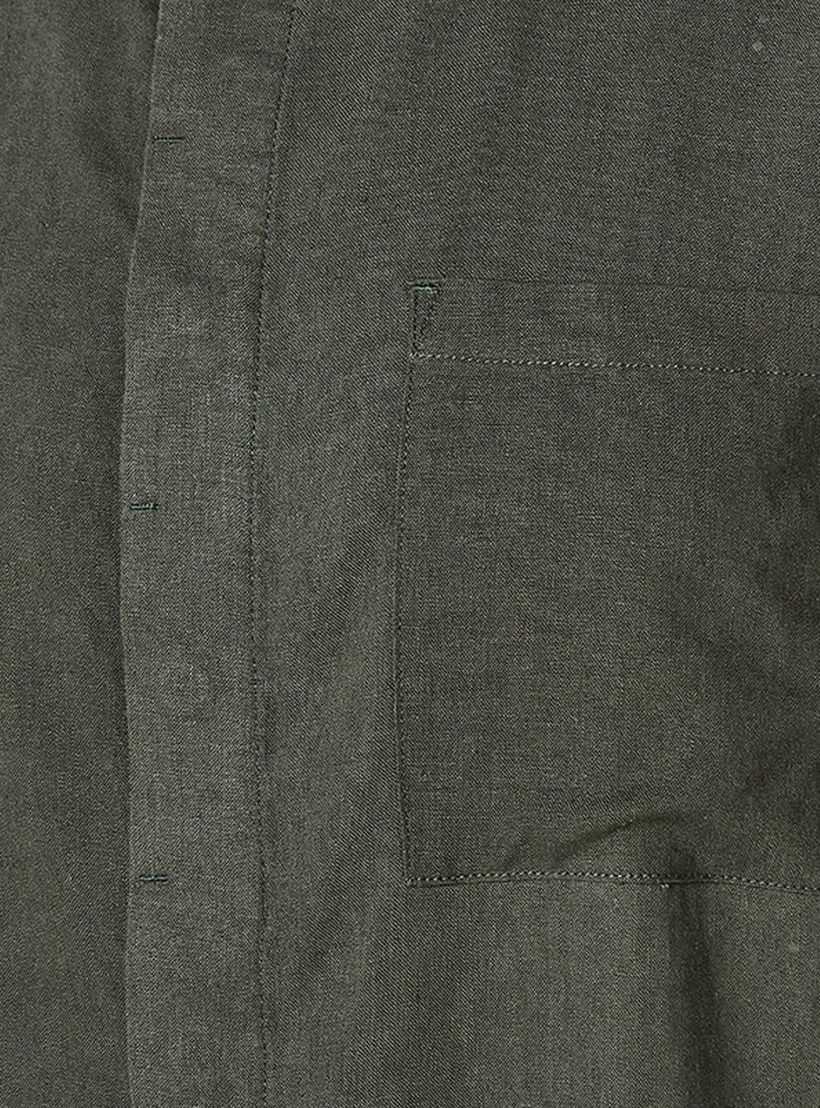 قميص من مزيج الكتان بقصّة عادية وياقة عادية للرجال-men-clothing-shirts-image-2