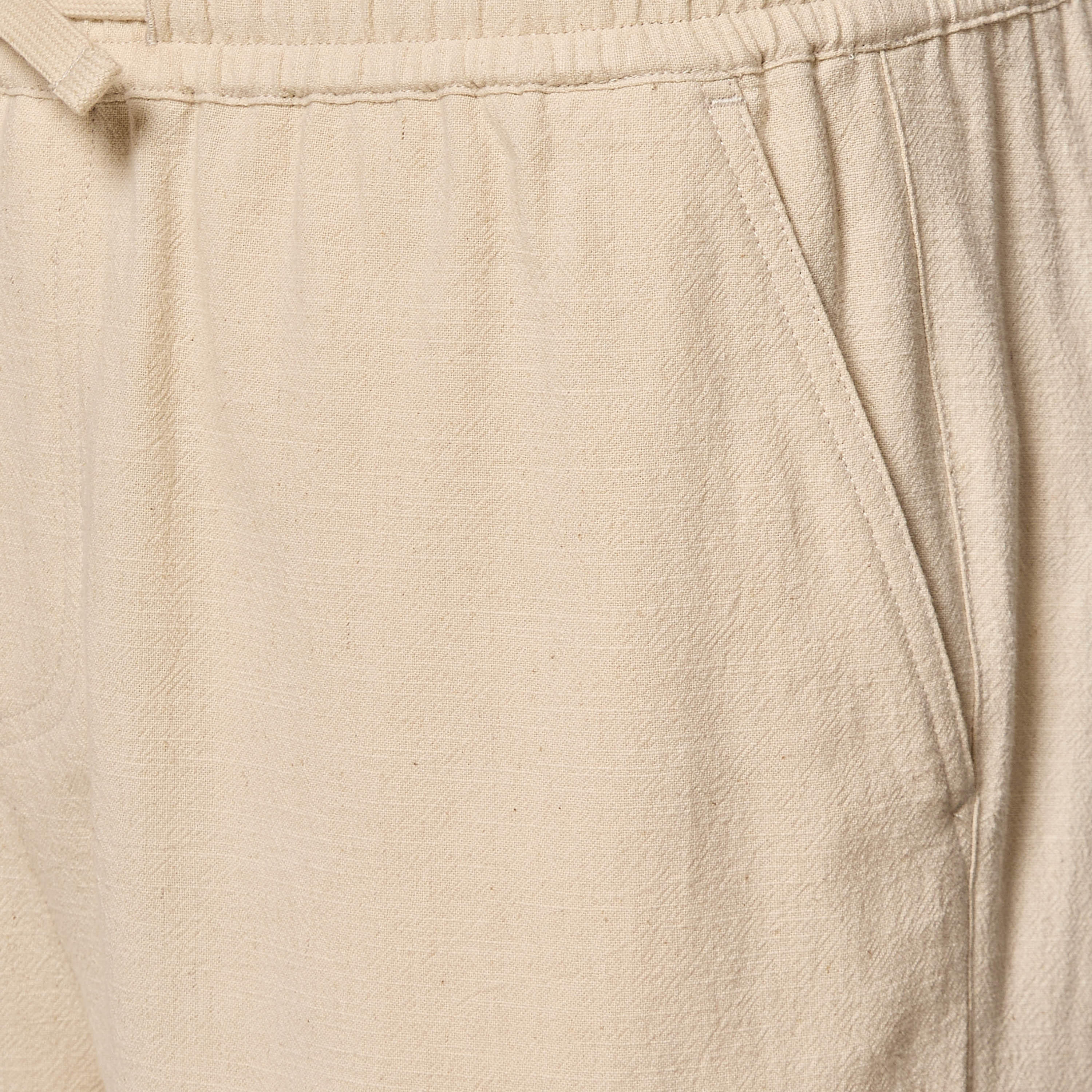 Men Regular Fit Linen Blend Cargo Shorts-men-clothing-bottoms-shorts-image-2