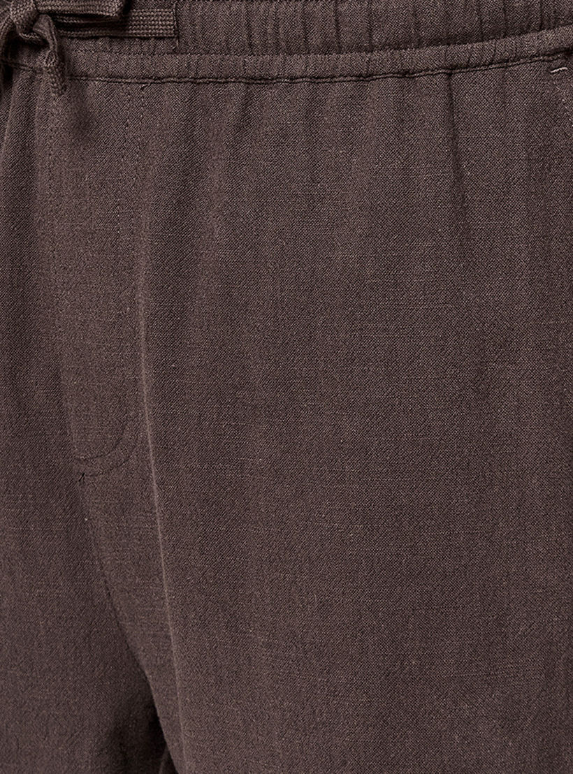 شورت كارجو من مزيج الكتان بقصّة عادية للرجال-men-clothing-bottoms-shorts-image-2