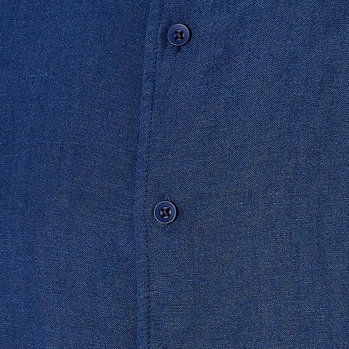 قميص مزيج الكتان بقصة عادية وياقة وملمس بارز وأكمام طويلة من سبلاش بيسك-men-clothing-shirts-image-2