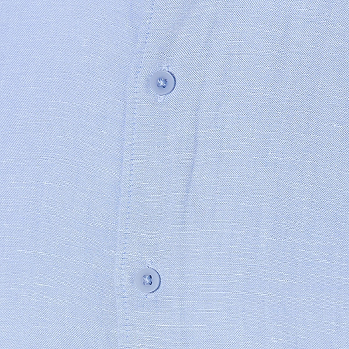 قميص مزيج الكتان بقصة عادية وياقة وملمس بارز وأكمام طويلة من سبلاش بيسك-men-clothing-shirts-image-2