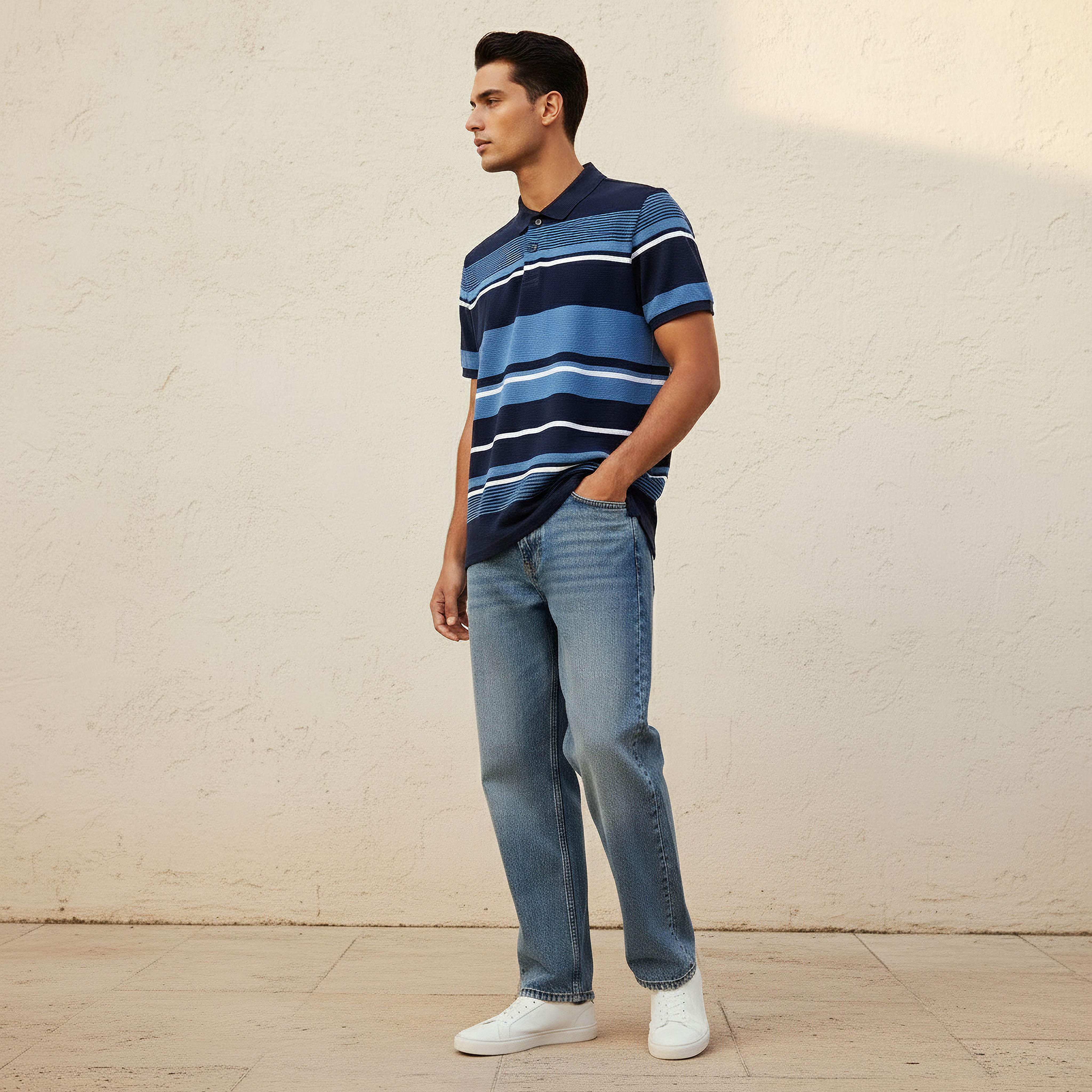 Men Short Sleeves Striped Ottoman Polo T-shirt-men-clothing-tshirtsandpolos-polos-image-3