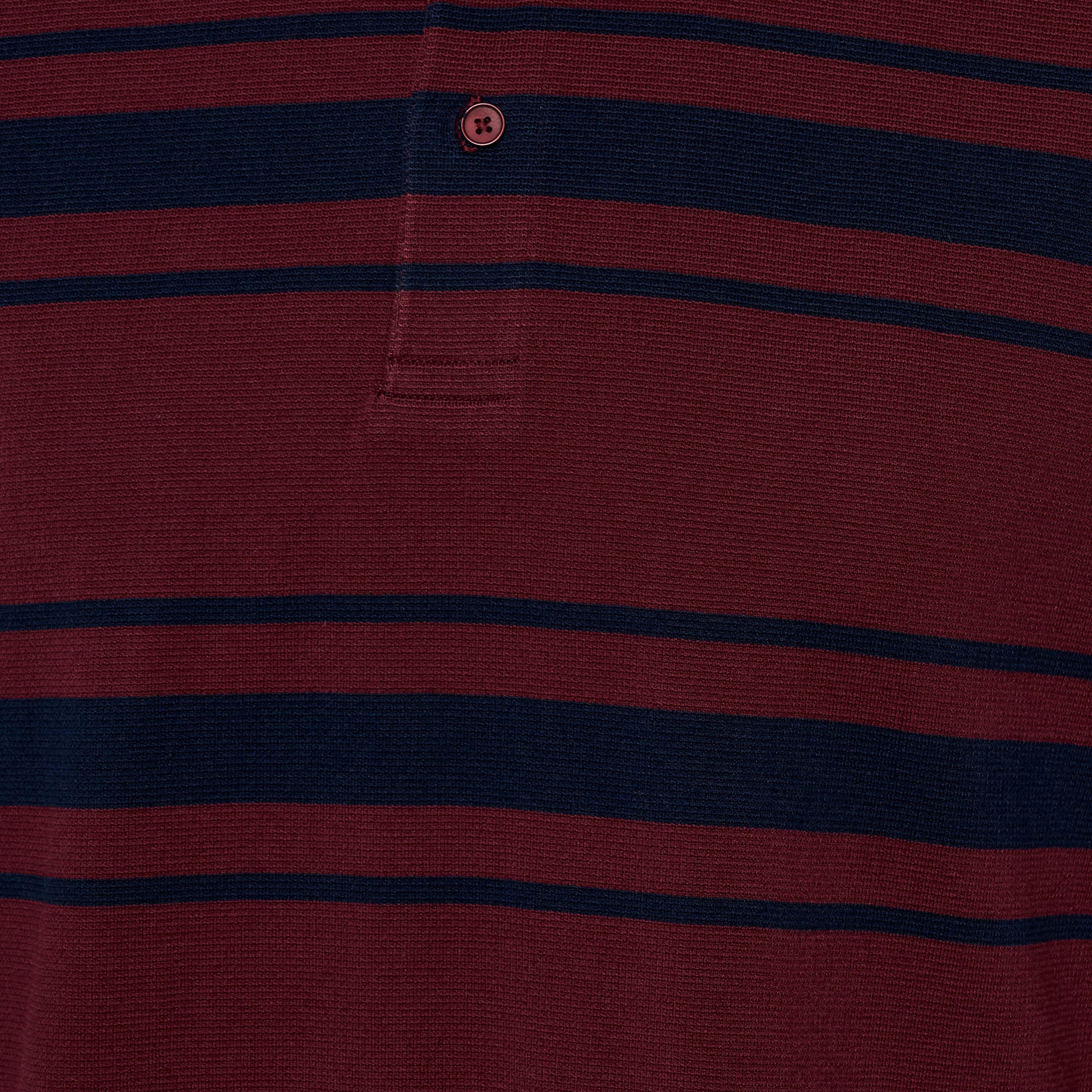 Men Short Sleeves Striped Pique Polo T-shirt-men-clothing-tshirtsandpolos-polos-image-2