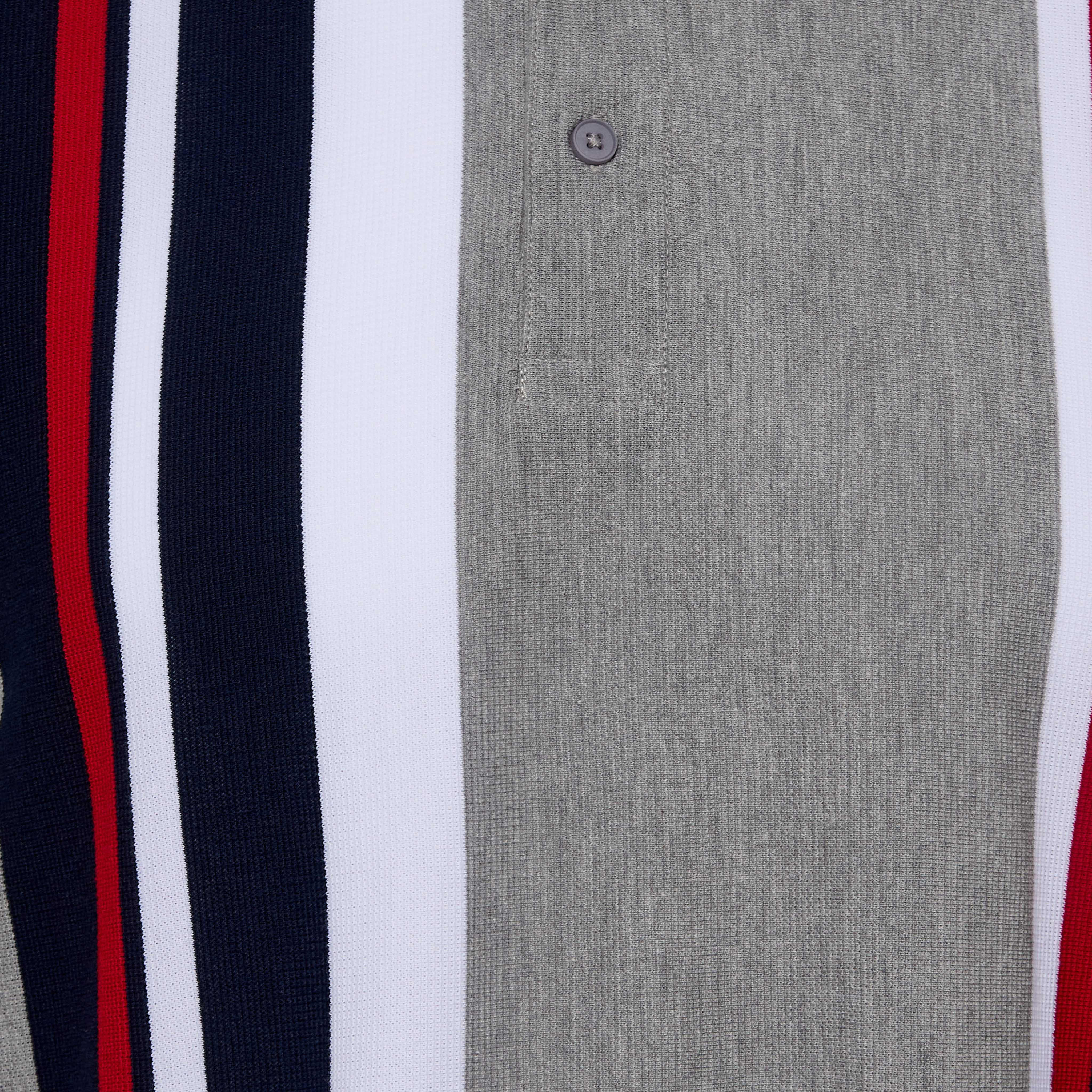 Men Short Sleeves Striped Pique Detail Polo T-shirt-men-clothing-tshirtsandpolos-polos-image-2