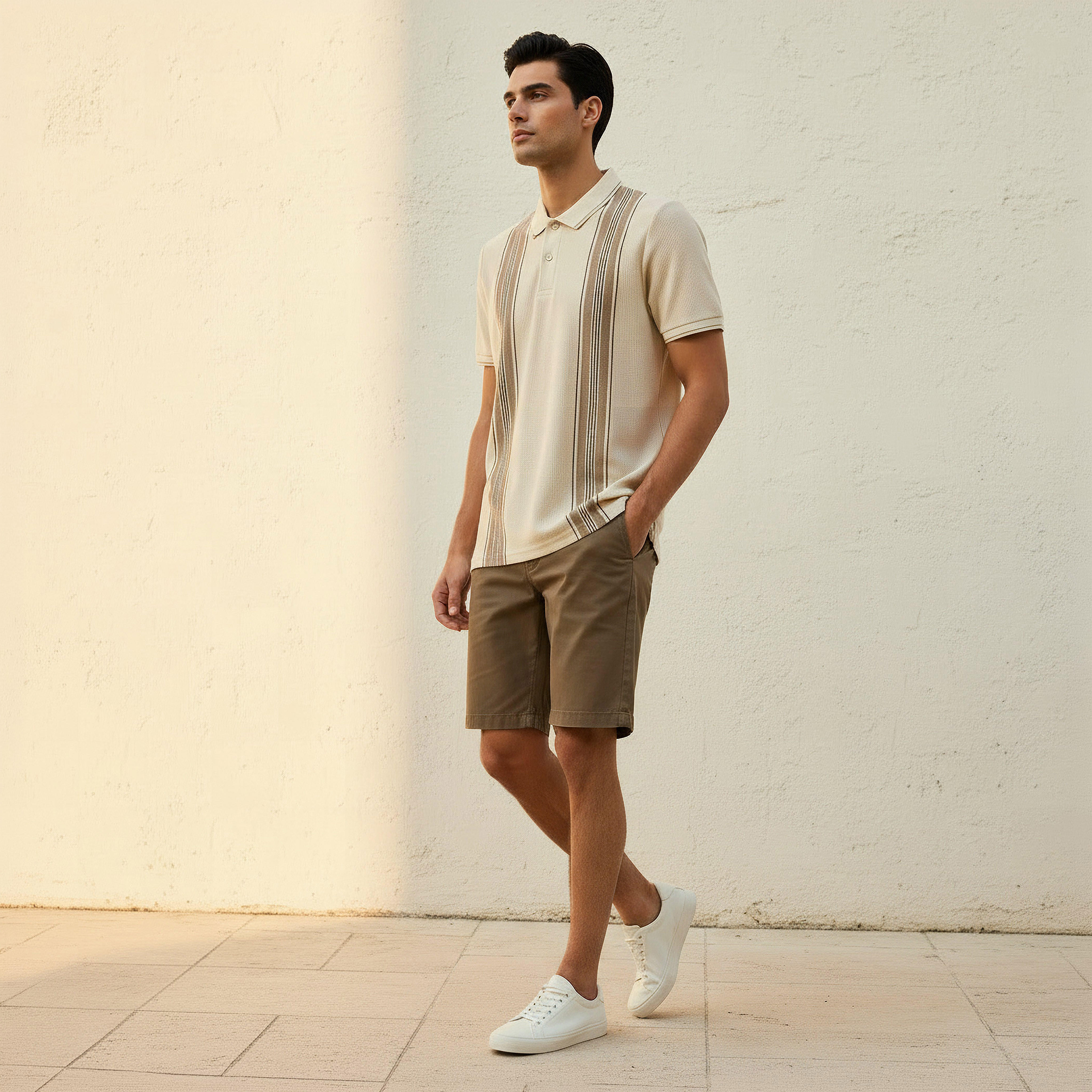 تيشيرت بولو أوتومان رجالي مخطط بأكمام قصيرة-men-clothing-tshirtsandpolos-polos-image-3