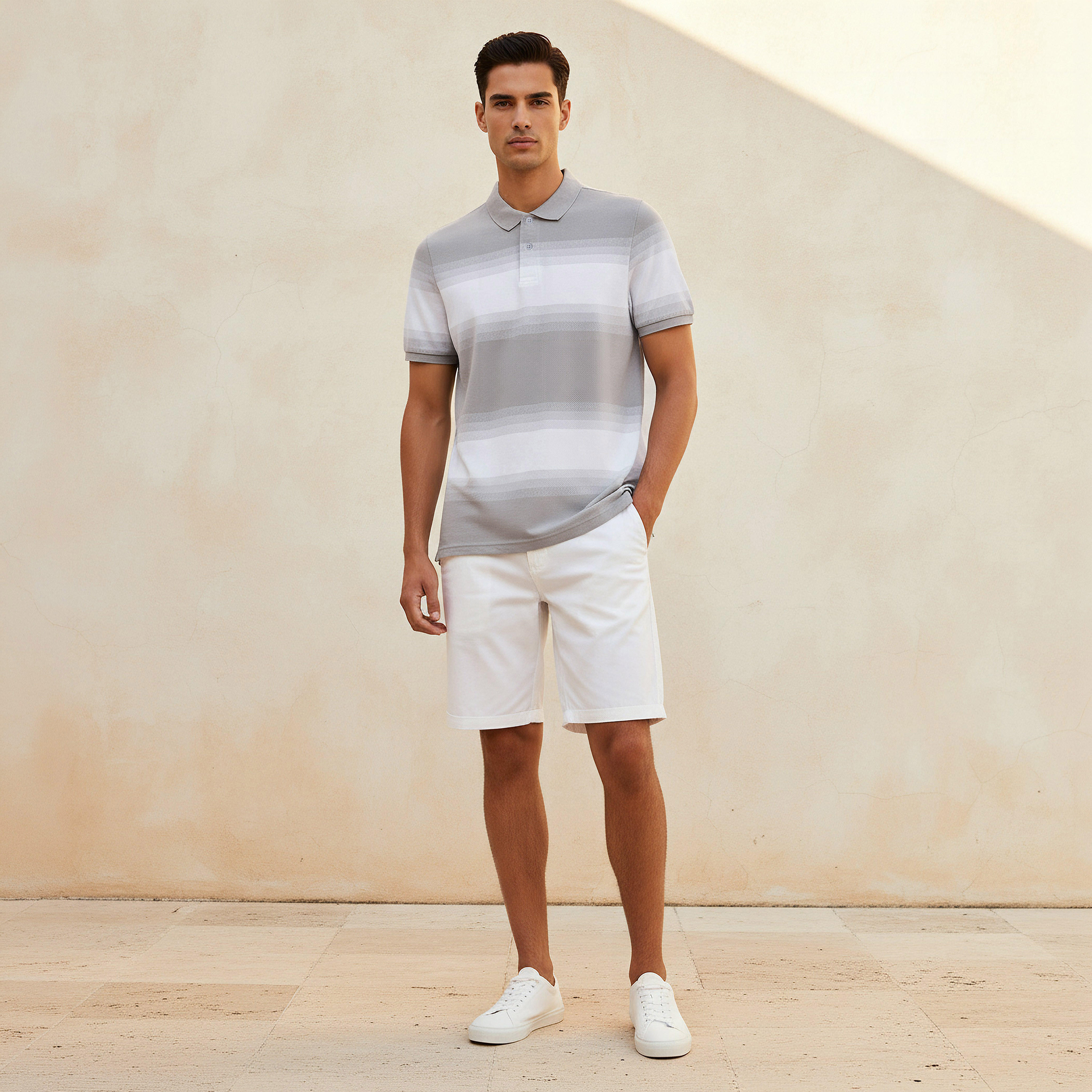 Men Short Sleeves Striped Polo T-shirt-men-clothing-tshirtsandpolos-polos-image-3