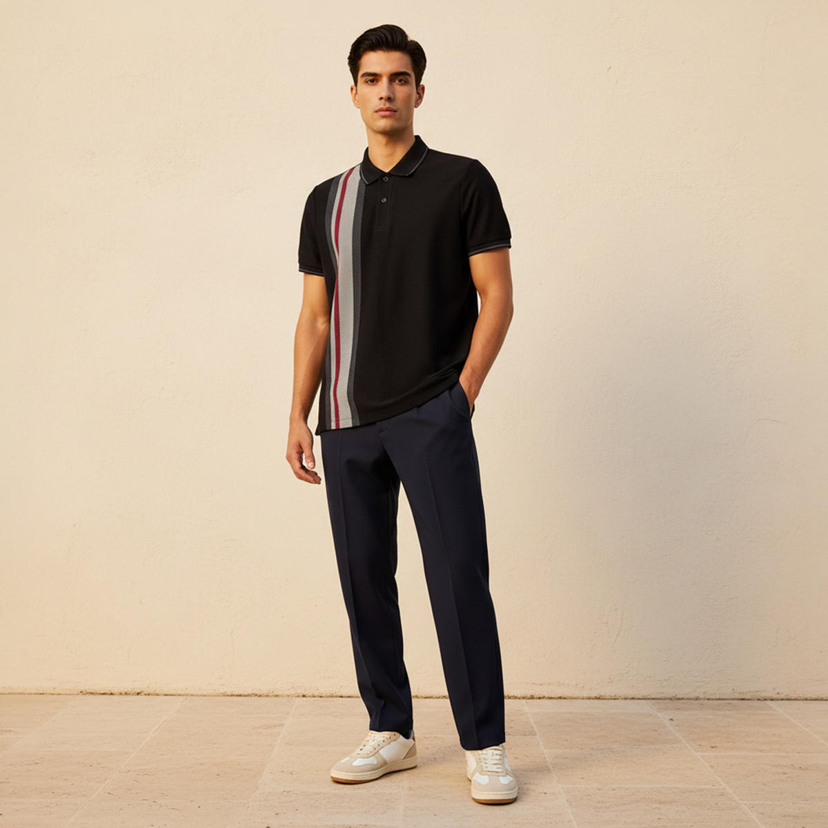 Men Short Sleeve Striped Polo T-shirt-men-clothing-tshirtsandpolos-polos-image-3