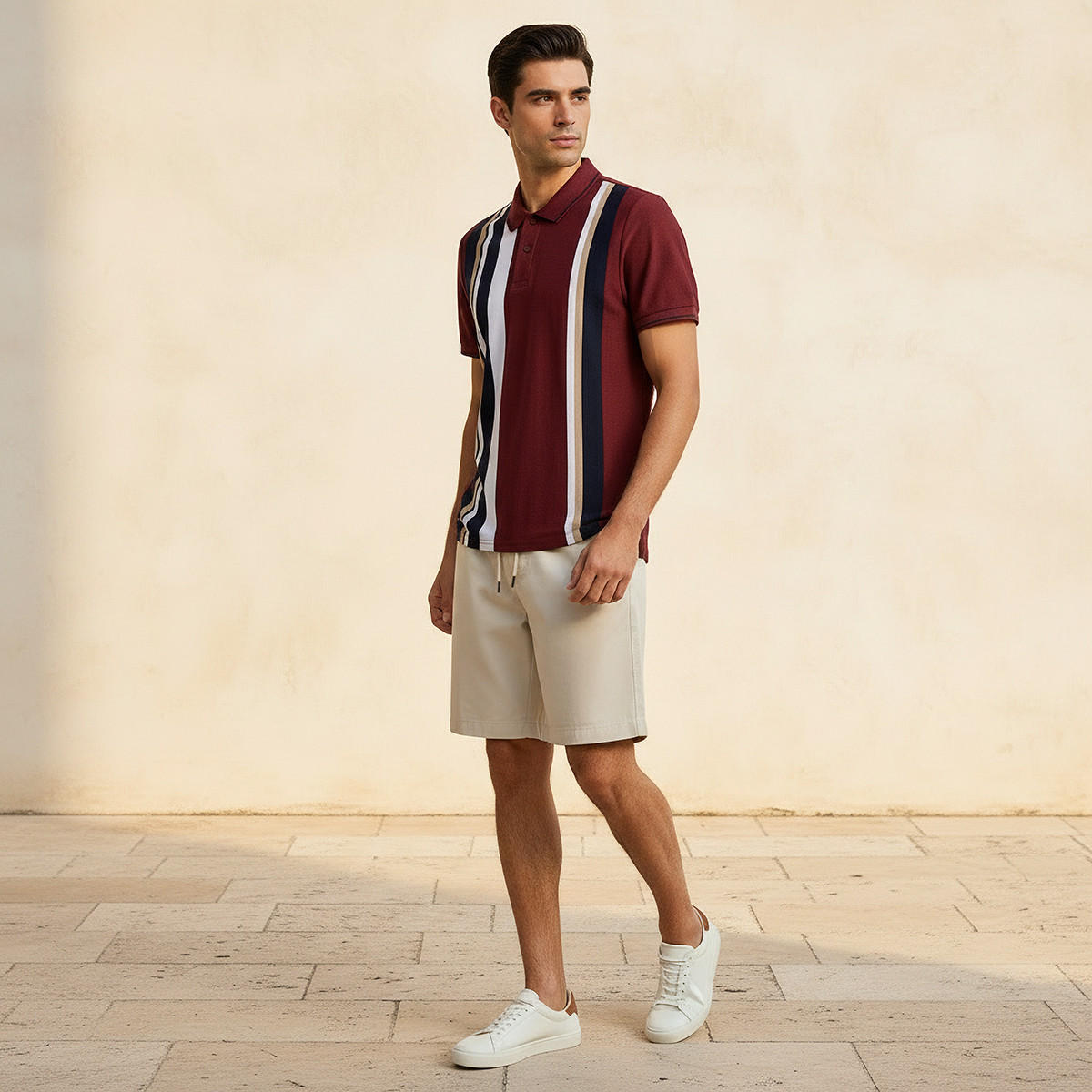 Men Short Sleeves Striped Polo T-shirt-men-clothing-tshirtsandpolos-polos-image-3