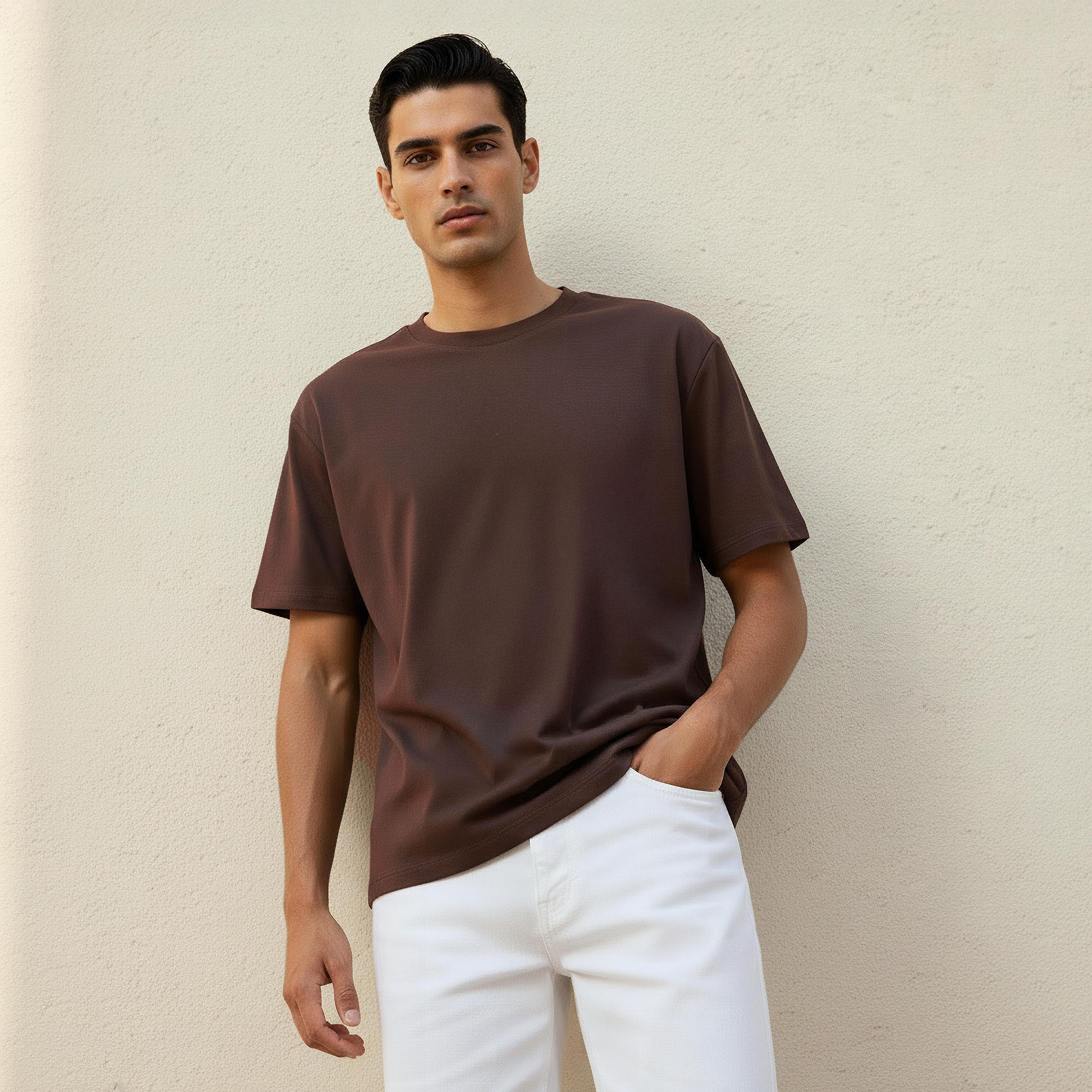 Men Relaxed Fit Crew Neck Short Sleeves T-shirt-men-clothing-tshirtsandpolos-tshirts-image-1