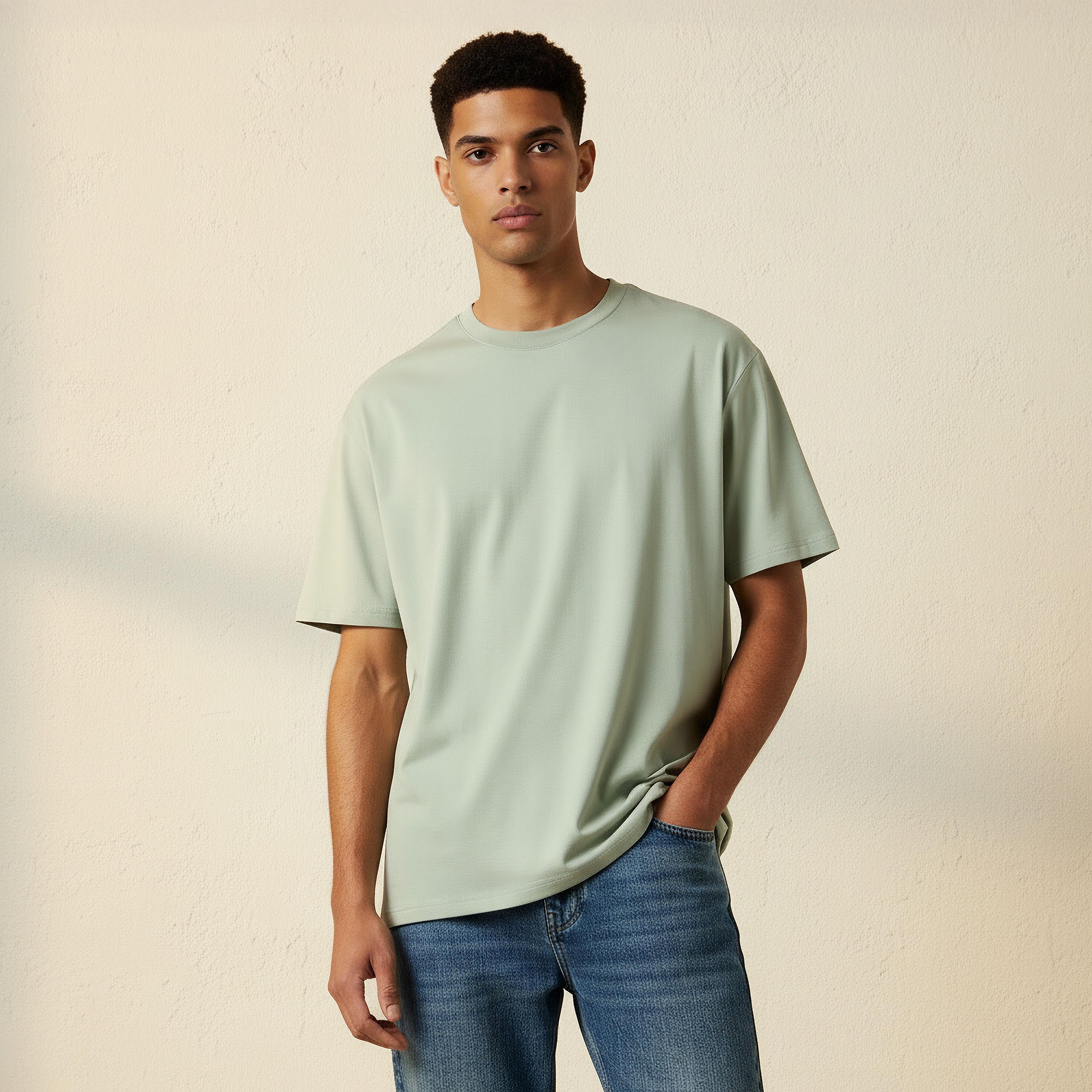 Men Relaxed Fit Crew Neck Short Sleeves T-shirt-men-clothing-tshirtsandpolos-tshirts-image-1