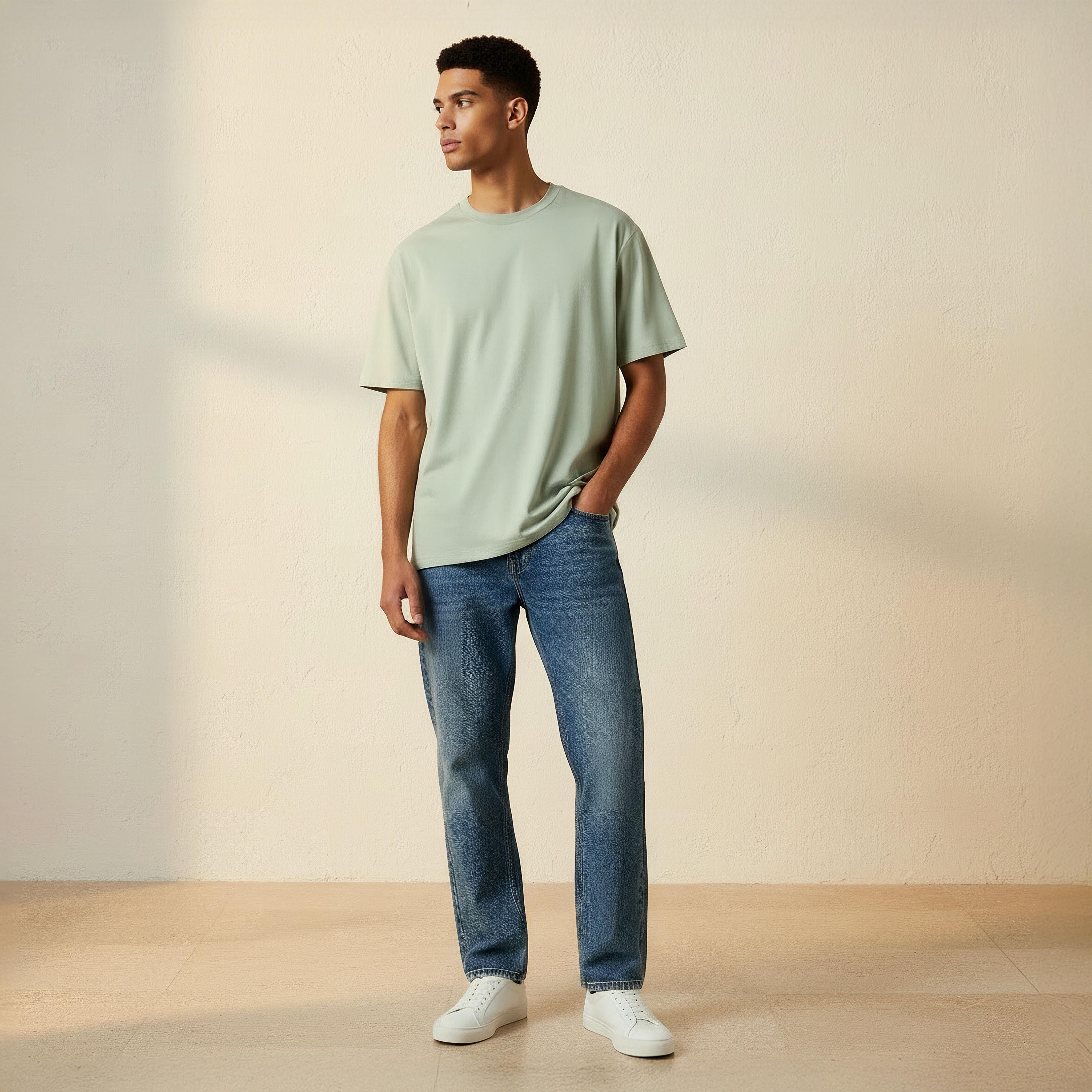 Men Relaxed Fit Crew Neck Short Sleeves T-shirt-men-clothing-tshirtsandpolos-tshirts-image-3