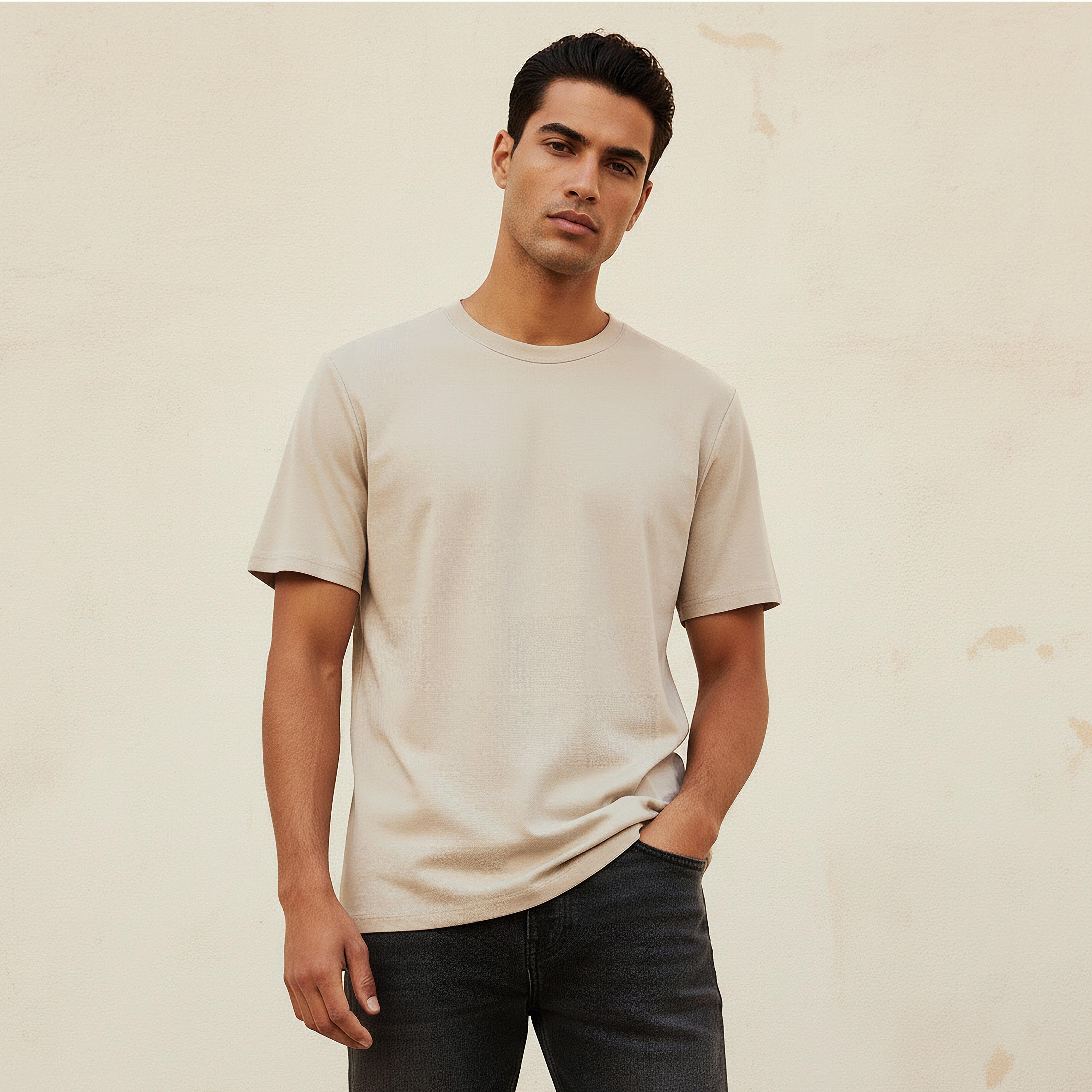 Men Relaxed Fit Crew Neck Short Sleeves Jersey T-shirt-men-clothing-tshirtsandpolos-tshirts-image-1