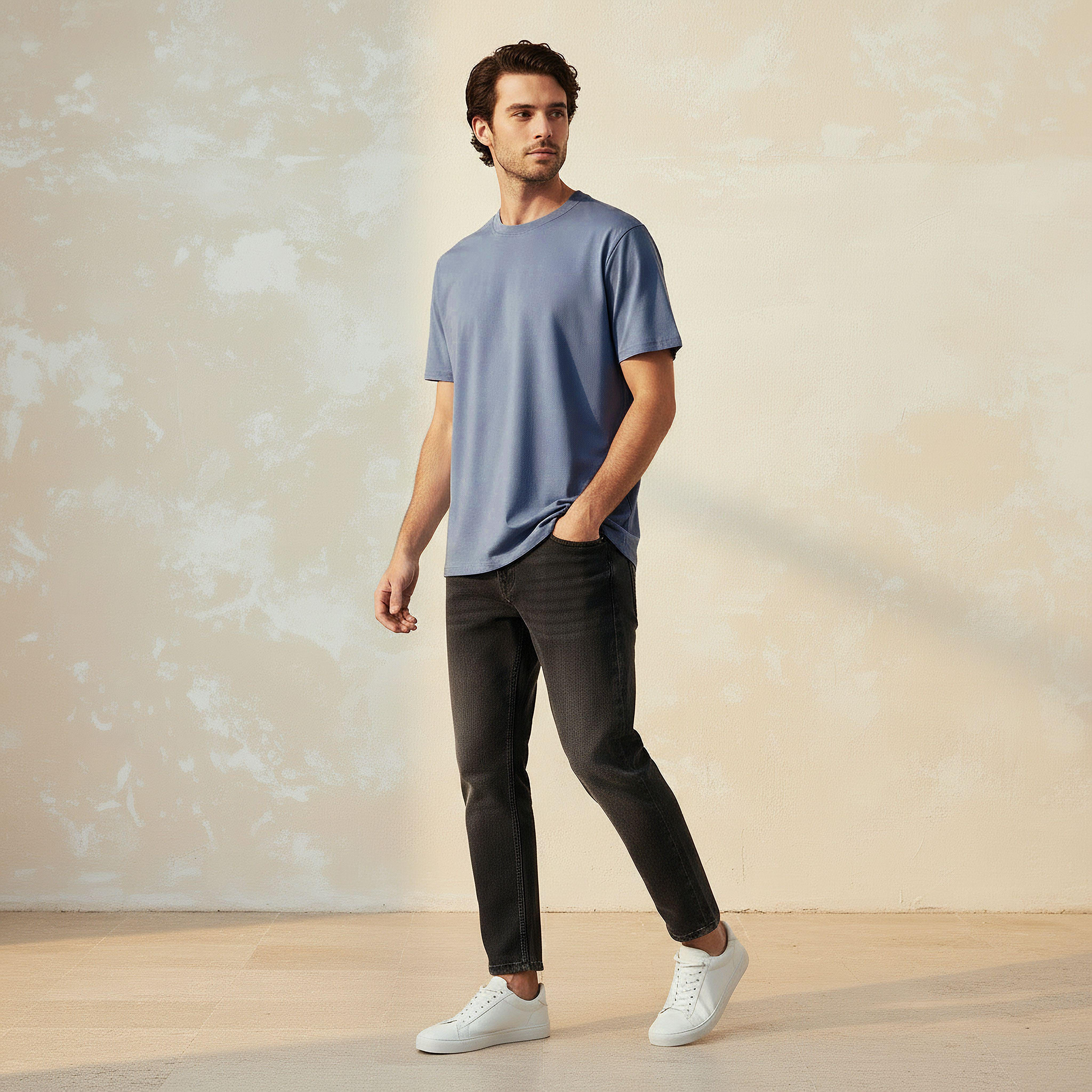 Men Relaxed Fit Crew Neck Short Sleeves Jersey T-shirt-men-clothing-tshirtsandpolos-tshirts-image-3