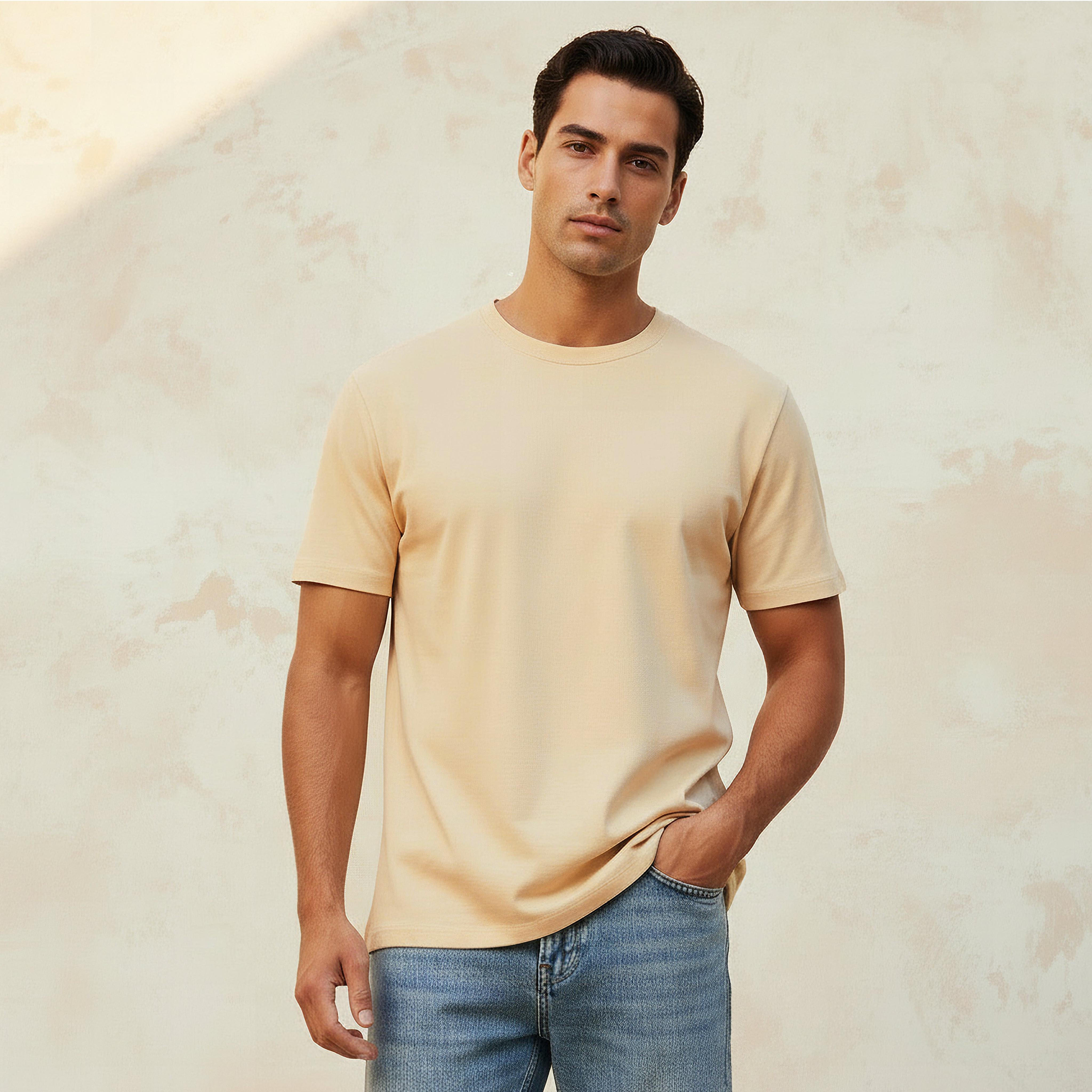 Men Relaxed Fit Crew Neck Short Sleeves Jersey T-shirt-men-clothing-tshirtsandpolos-tshirts-image-1