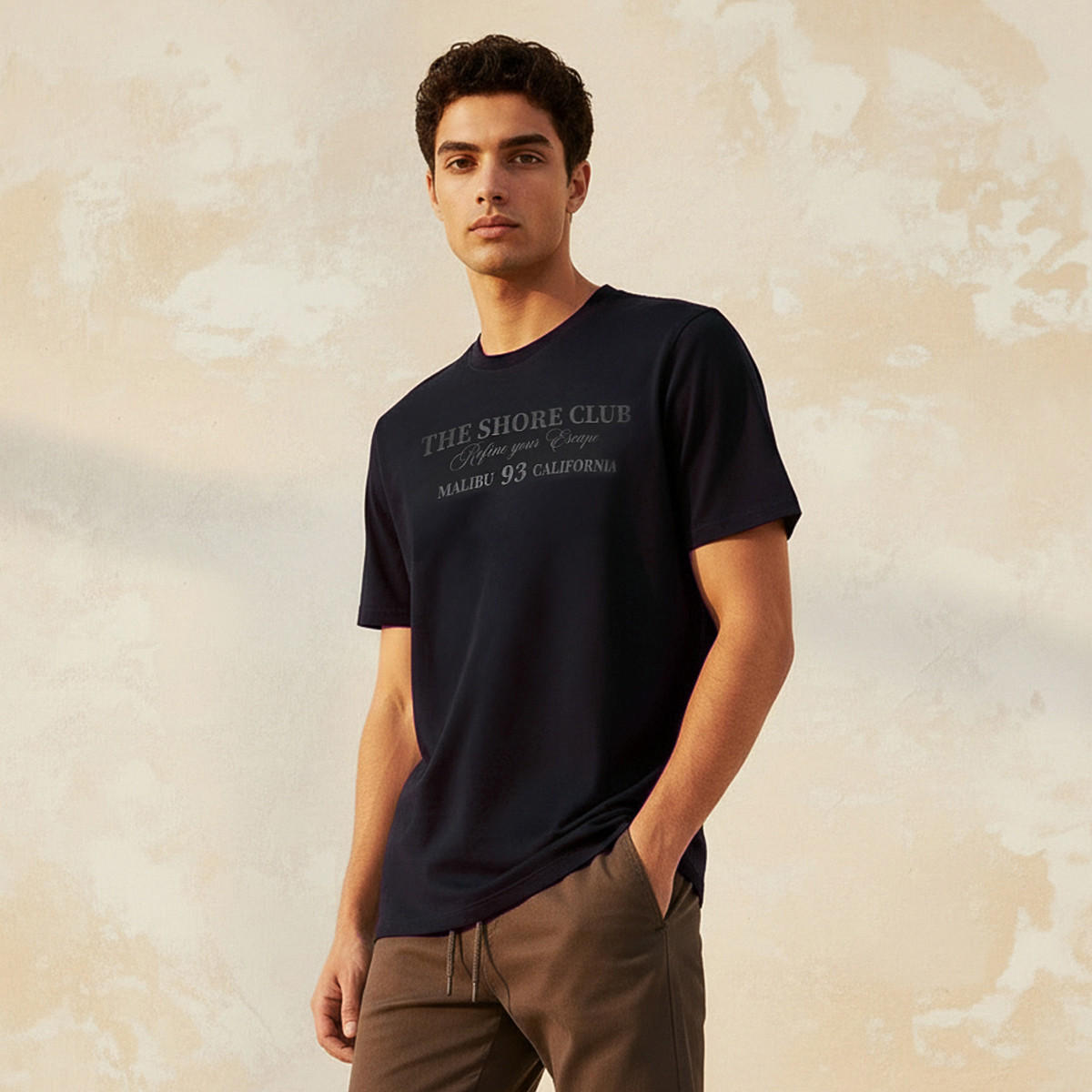 Men Slim Fit Crew Neck Short Sleeves Typographic Print T-shirt-men-clothing-tshirtsandpolos-tshirts-image-1