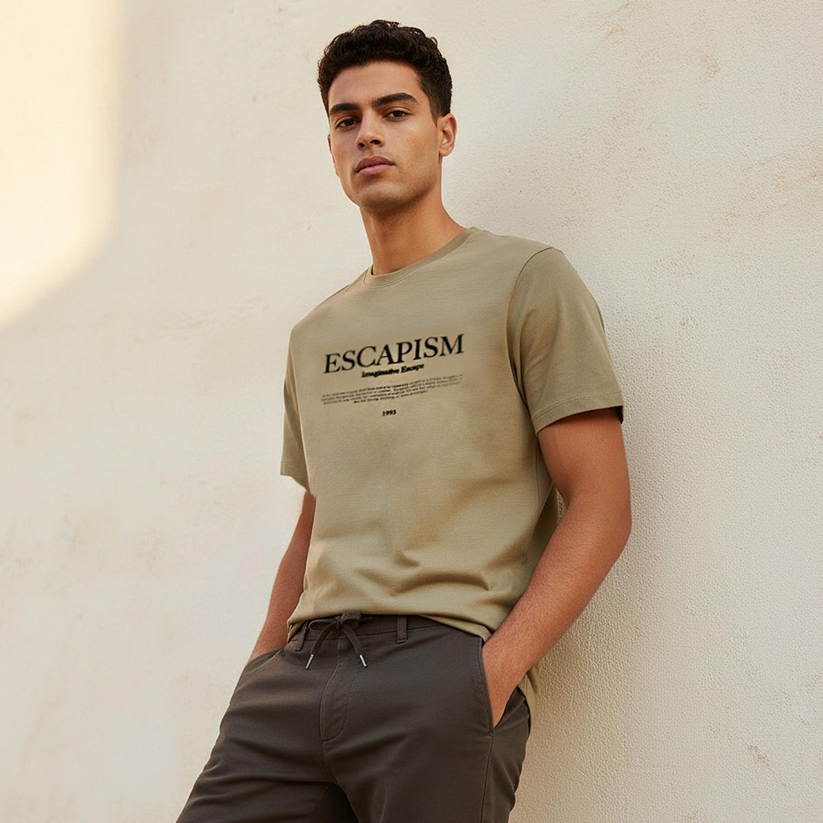 Men Slim Fit Crew Neck Short Sleeve Slogan Print T-shirt-men-clothing-tshirtsandpolos-tshirts-image-1
