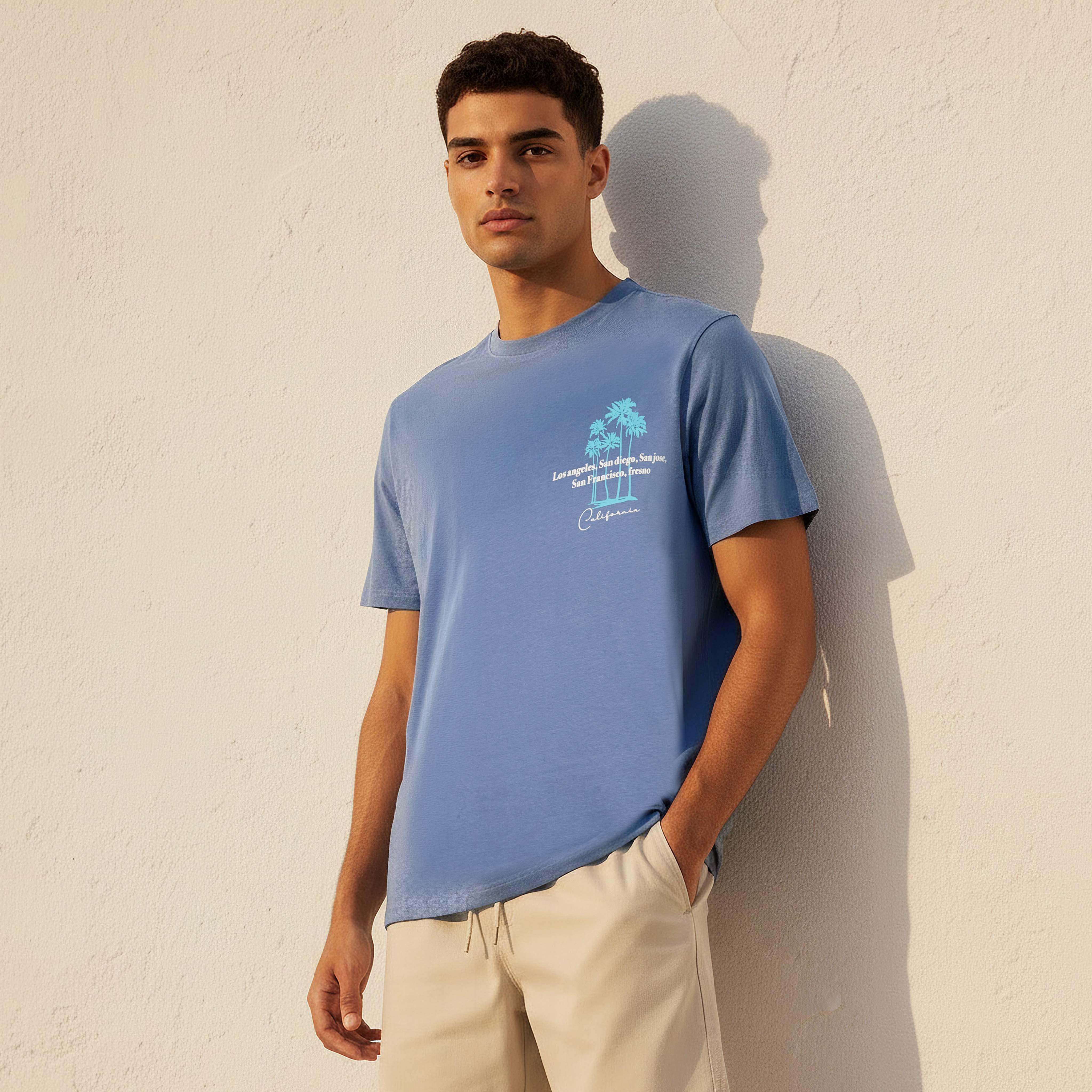 Men Slim Fit Crew Neck Short Sleeves Graphic Print T-shirt-men-clothing-tshirtsandpolos-tshirts-image-1
