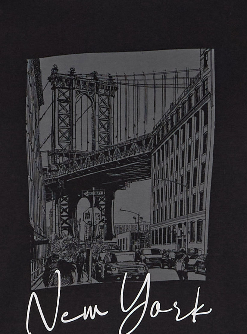 Men Slim Fit Crew Neck Short Sleeves New York Print T-shirt-men-clothing-tshirtsandpolos-tshirts-image-2