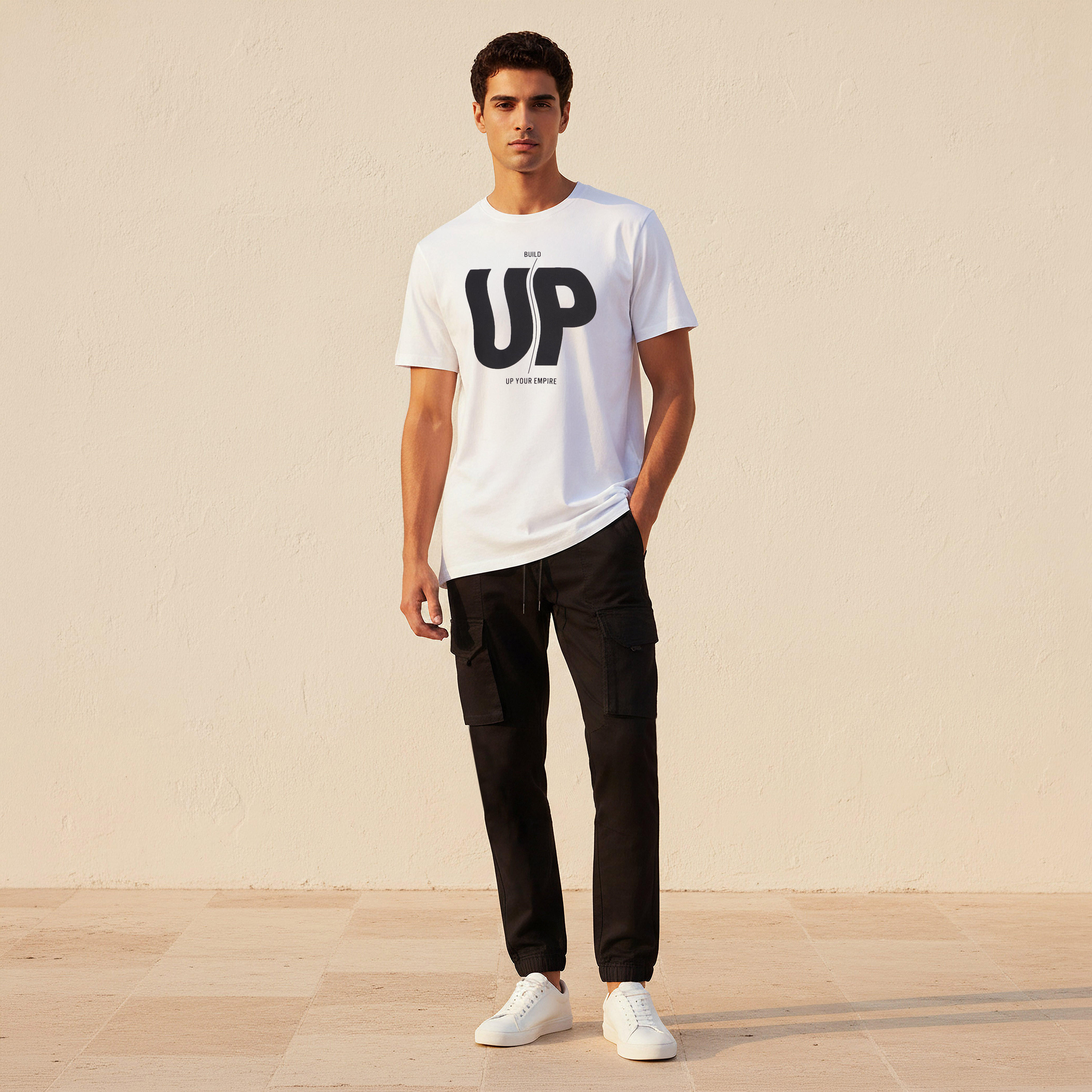 Men Slim Fit Crew Neck Short Sleeves Slogan Print T-shirt-men-clothing-tshirtsandpolos-tshirts-image-3