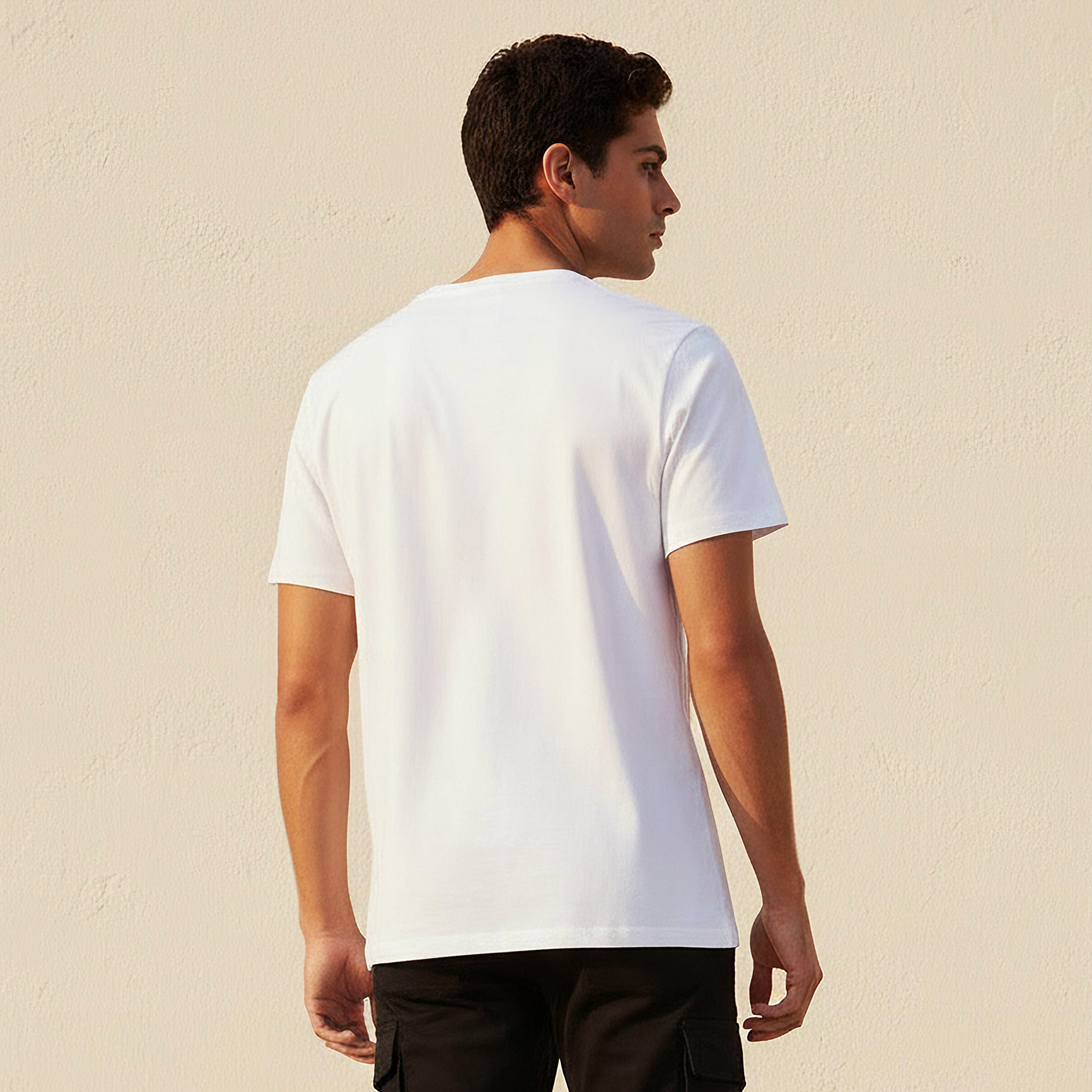 Men Slim Fit Crew Neck Short Sleeves Slogan Print T-shirt-men-clothing-tshirtsandpolos-tshirts-image-4