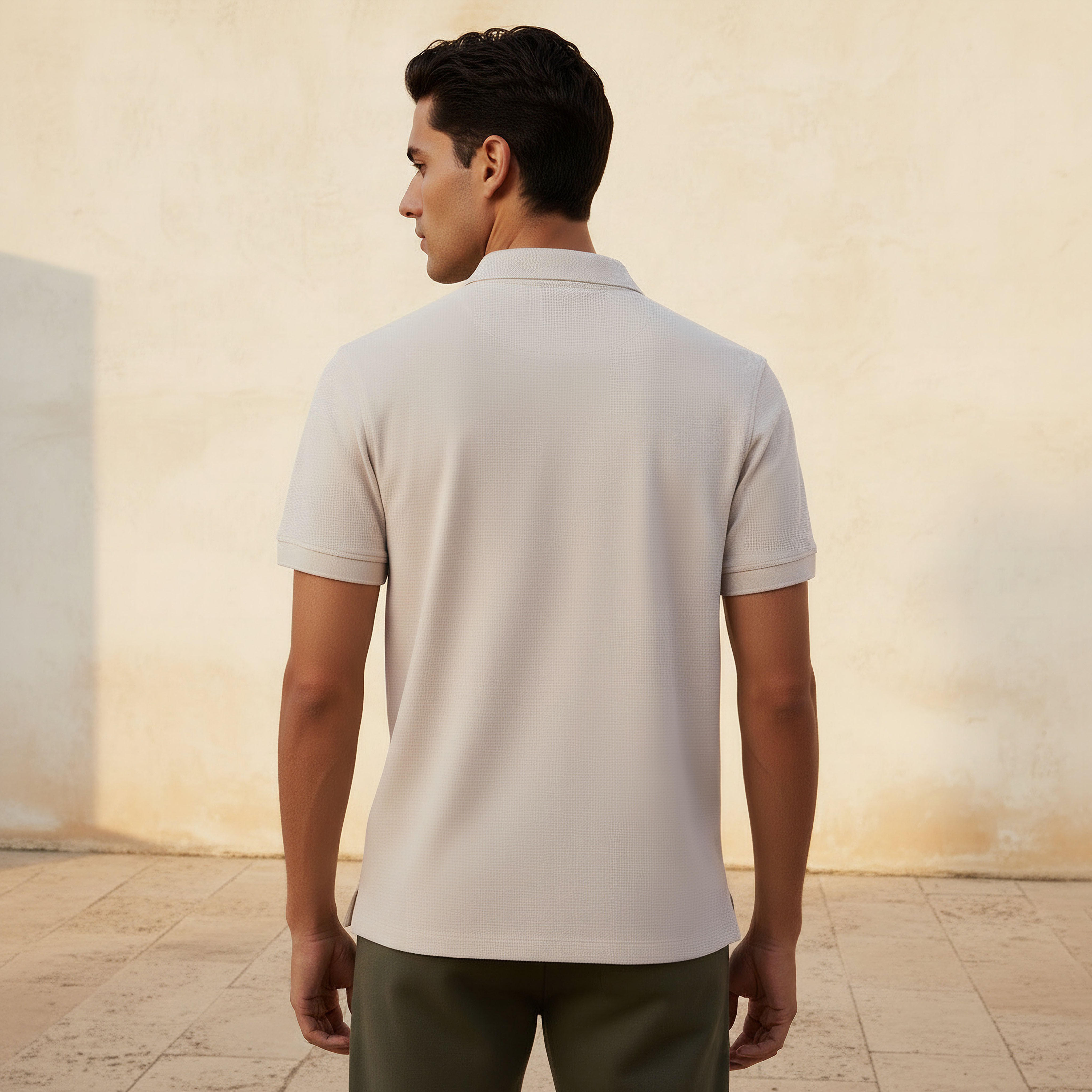 Men Short Sleeve Textured Polo T-shirt-men-clothing-tshirtsandpolos-polos-image-4