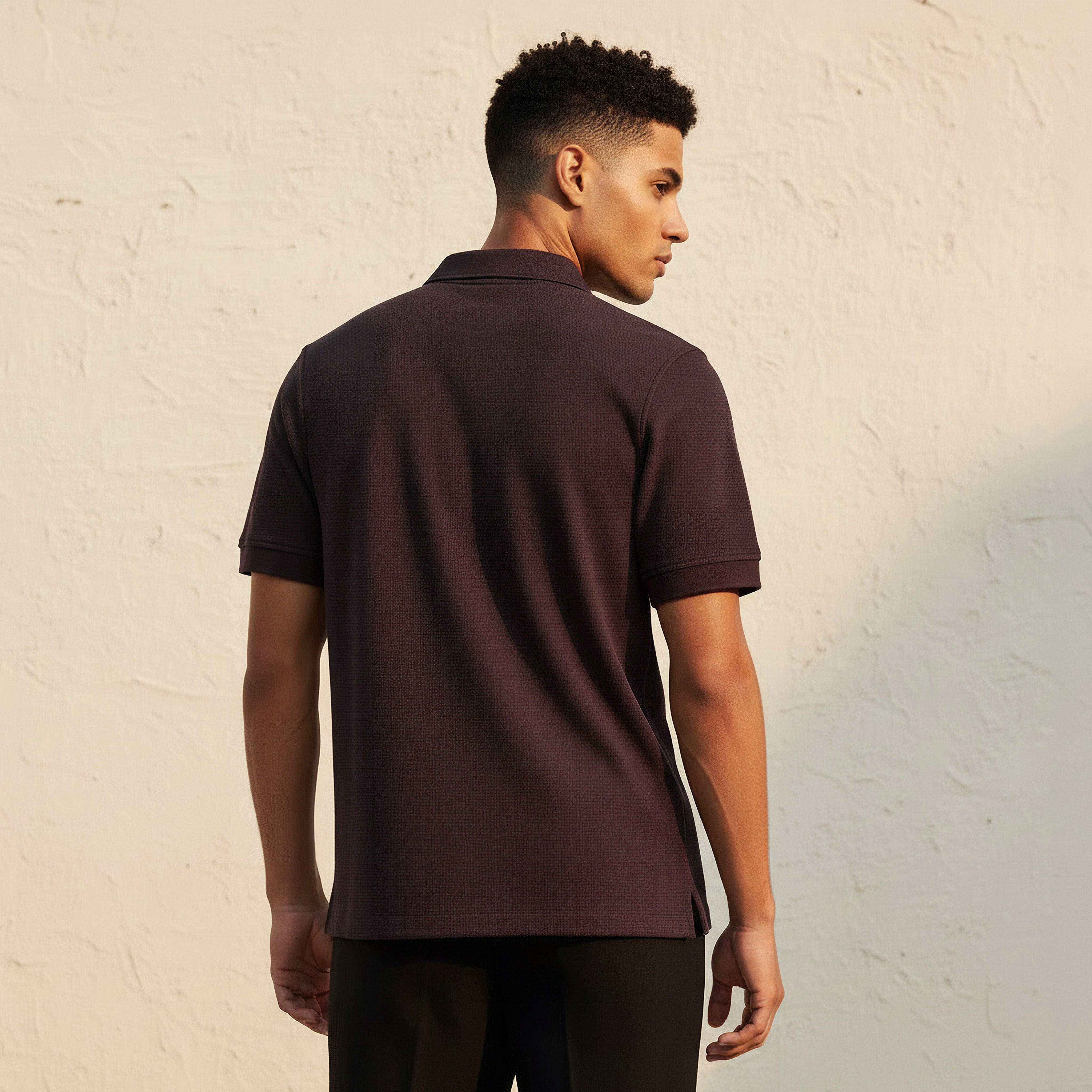 Men Short Sleeves Textured Polo T-shirt-men-clothing-tshirtsandpolos-polos-image-4