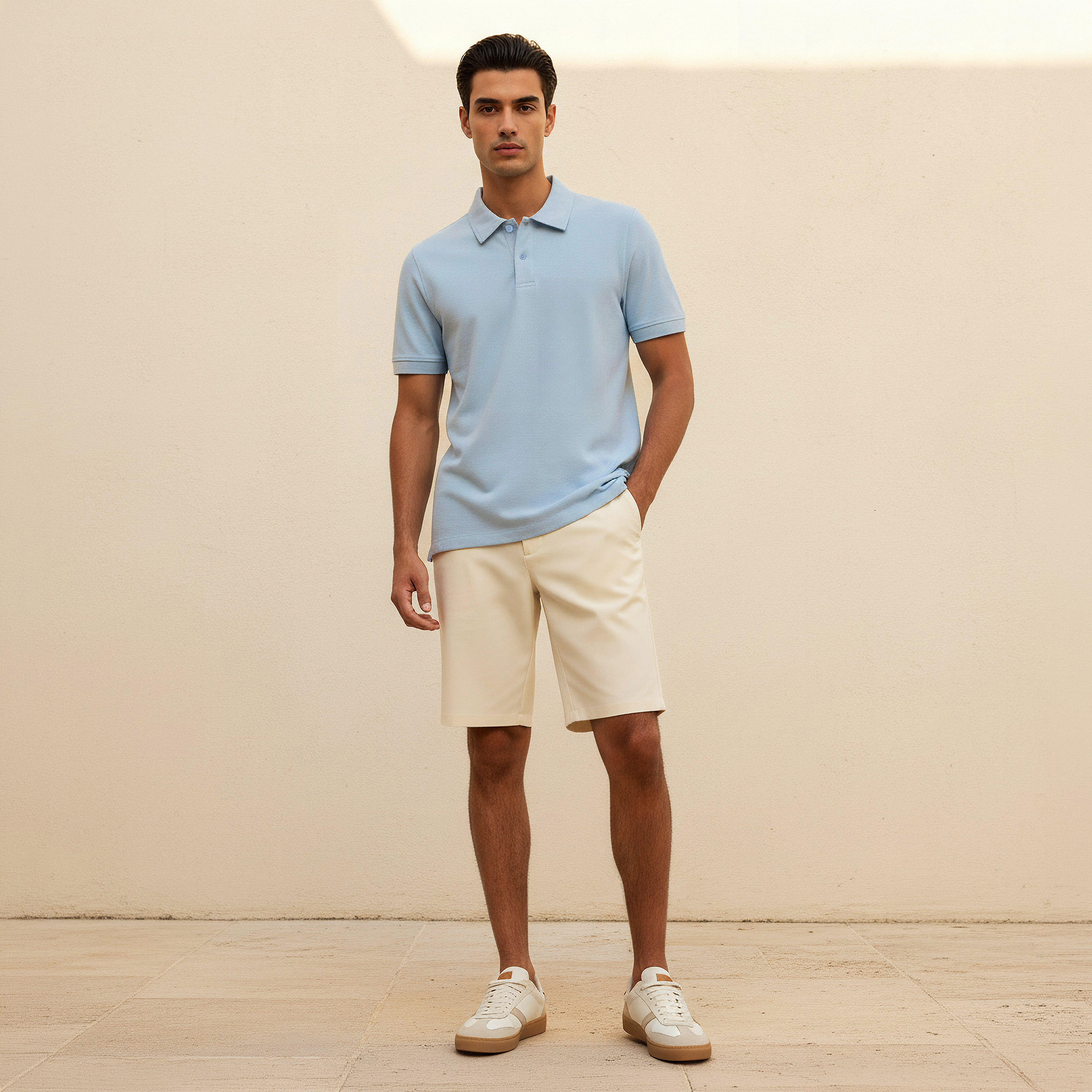 Men Short Sleeves Textured Polo T-shirt-men-clothing-tshirtsandpolos-polos-image-3