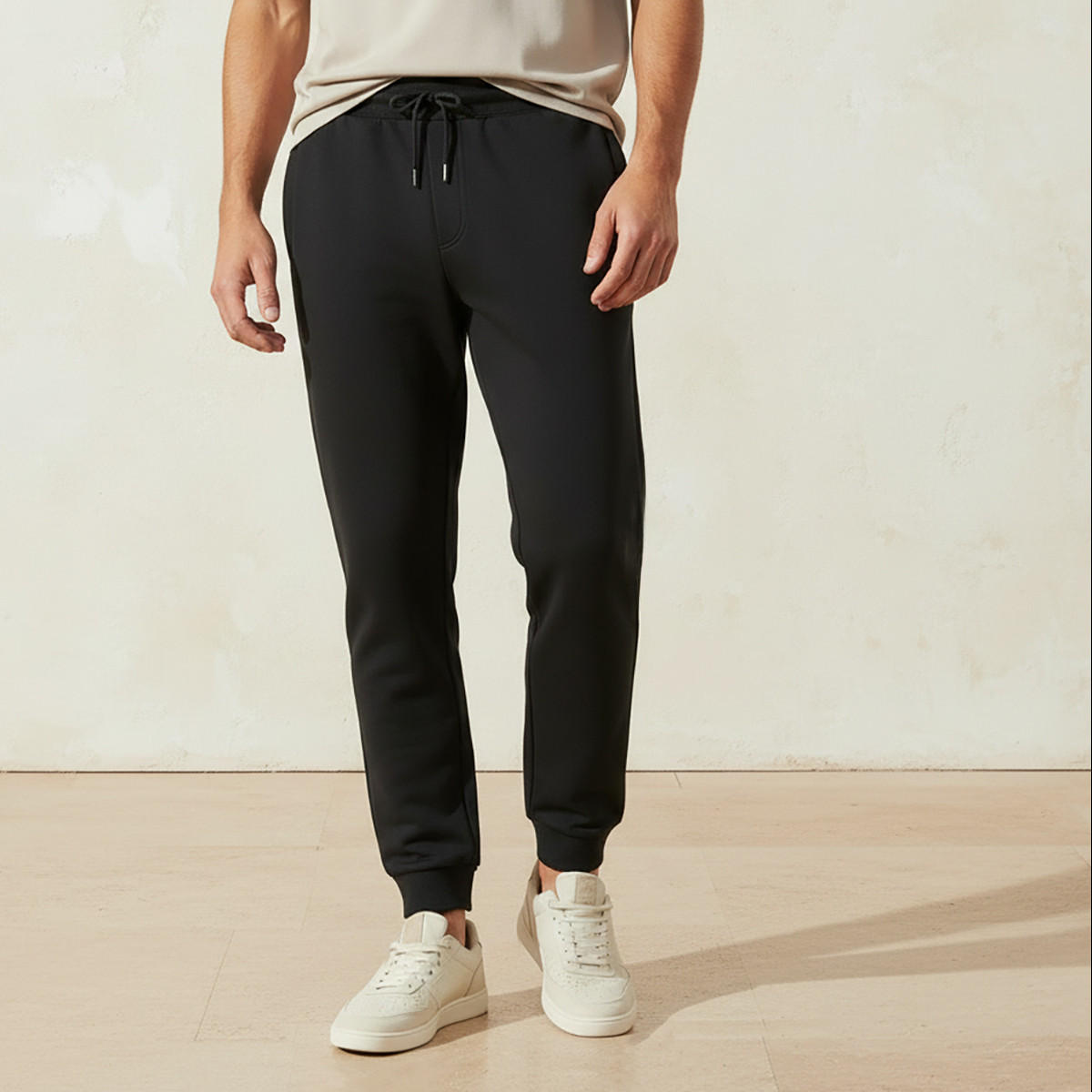 Men Regular Fit Joggers with Drawstring Closure-men-clothing-bottoms-joggers-image-1