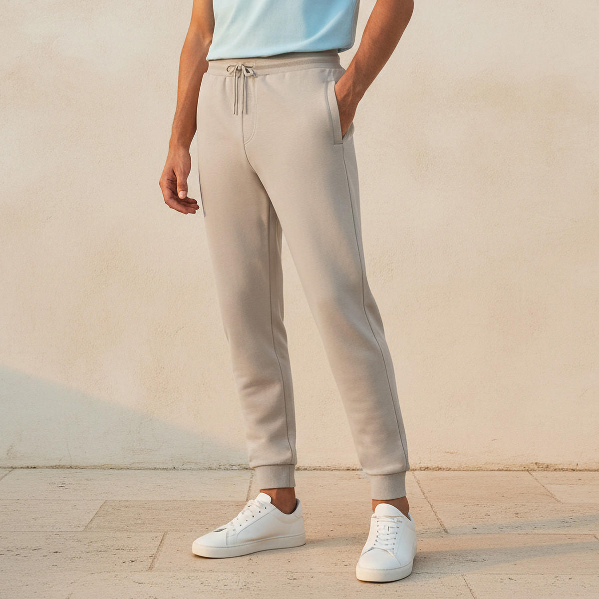 Men Regular Fit Joggers with Drawstring Closure-men-clothing-bottoms-joggers-image-1