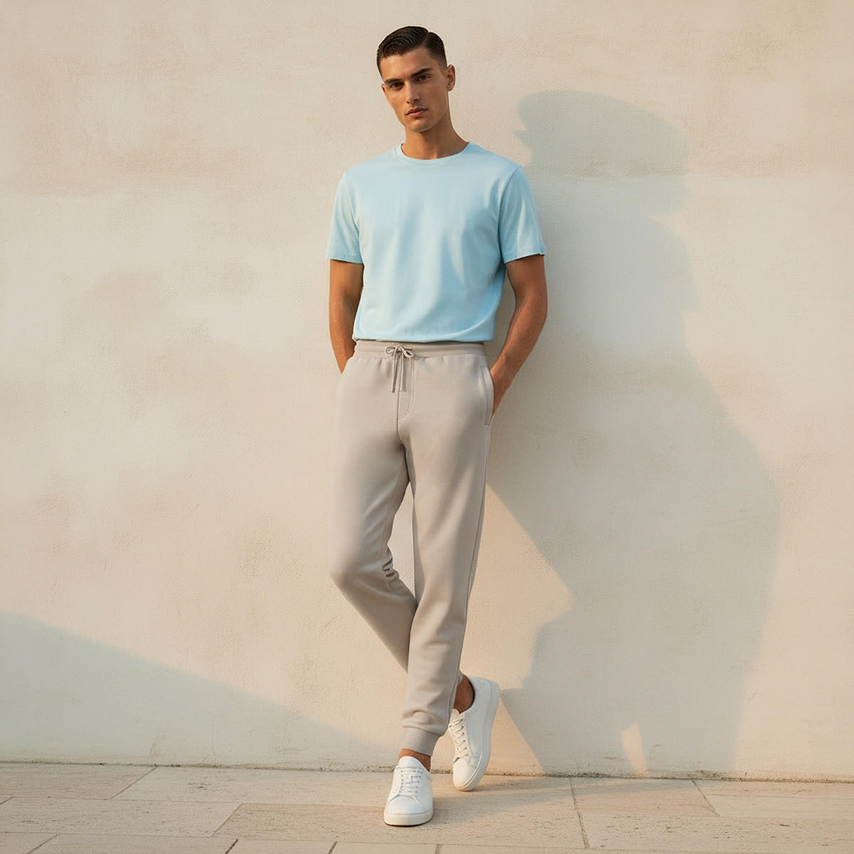 Men Regular Fit Joggers with Drawstring Closure-men-clothing-bottoms-joggers-image-3
