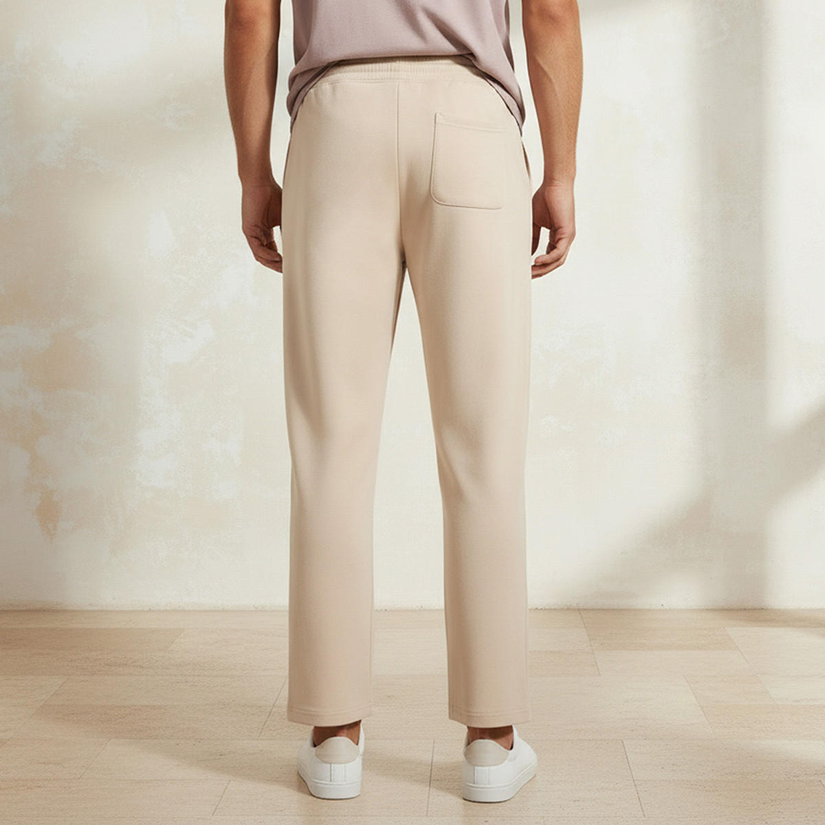 Men Regular Fit Scuba Joggers with Drawstring Closure-men-clothing-bottoms-joggers-image-4