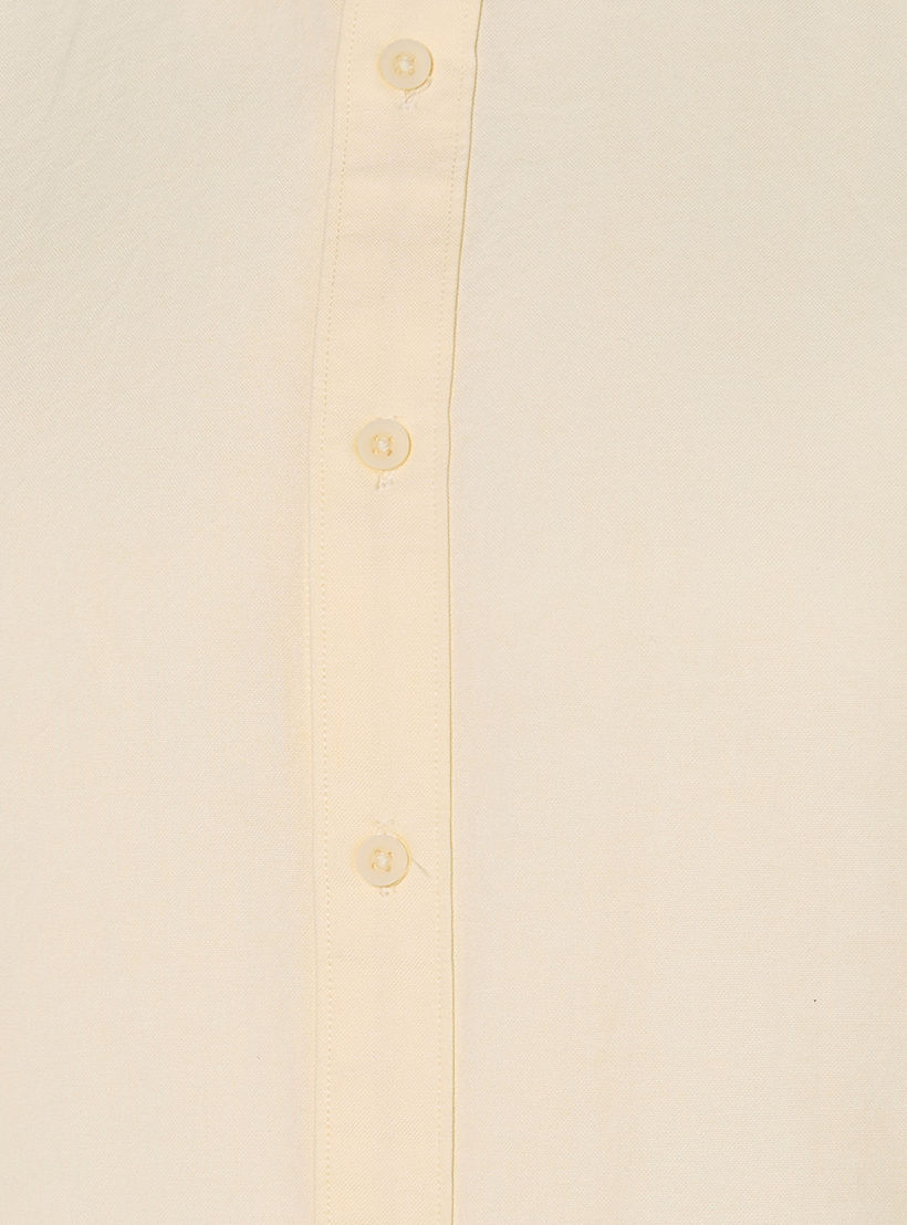 Men Regular Fit Collared Short Sleeves Oxford Shirt-men-clothing-shirts-image-2
