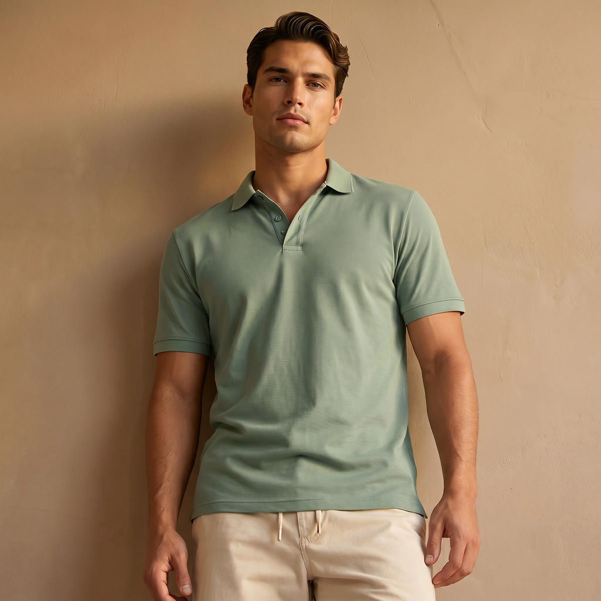Men Short Sleeve Polo T-shirt-men-clothing-tshirtsandpolos-polos-image-1