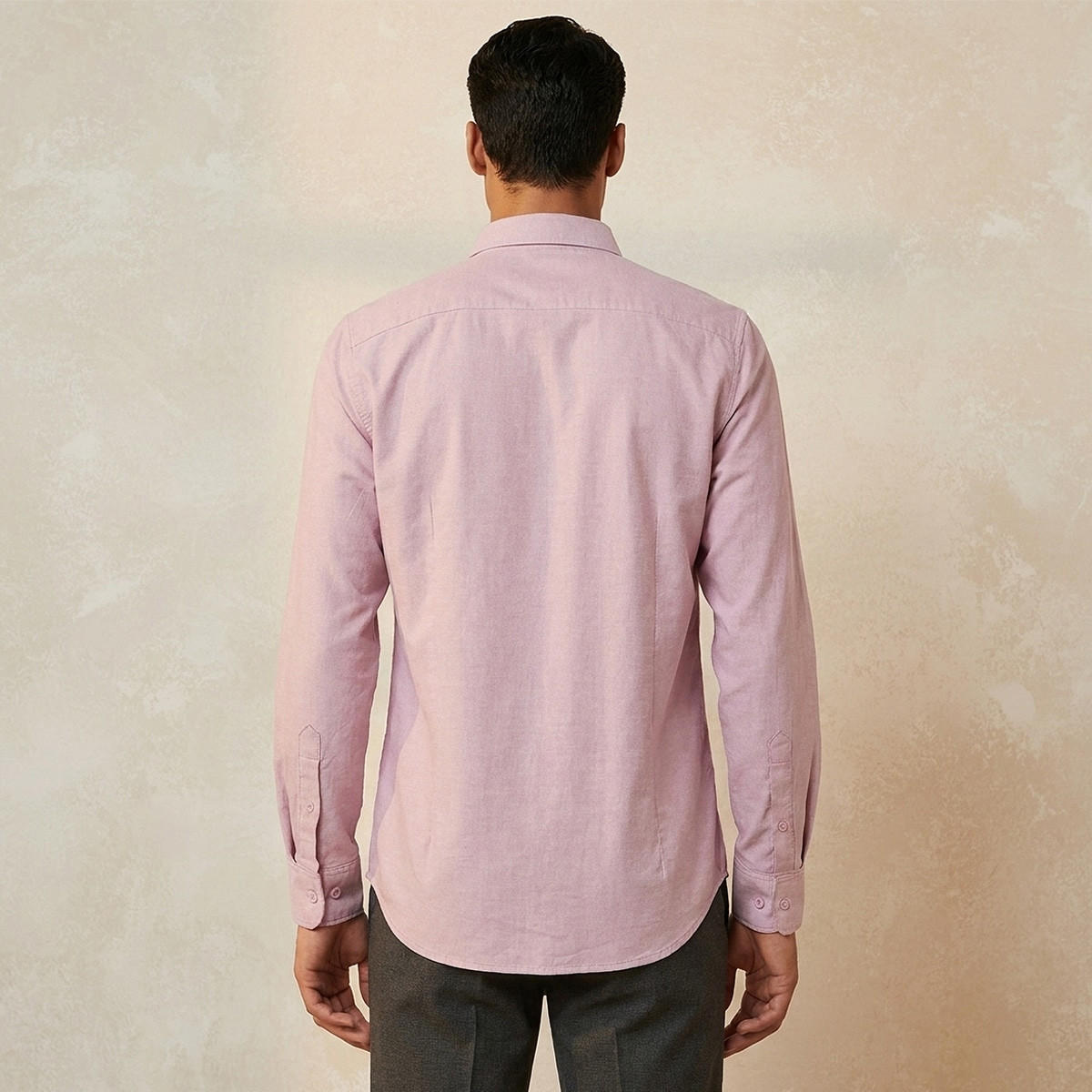 Splash Basic Regular Fit Button-Down Collar Textured Long Sleeves Shirt-men-clothing-shirts-image-4