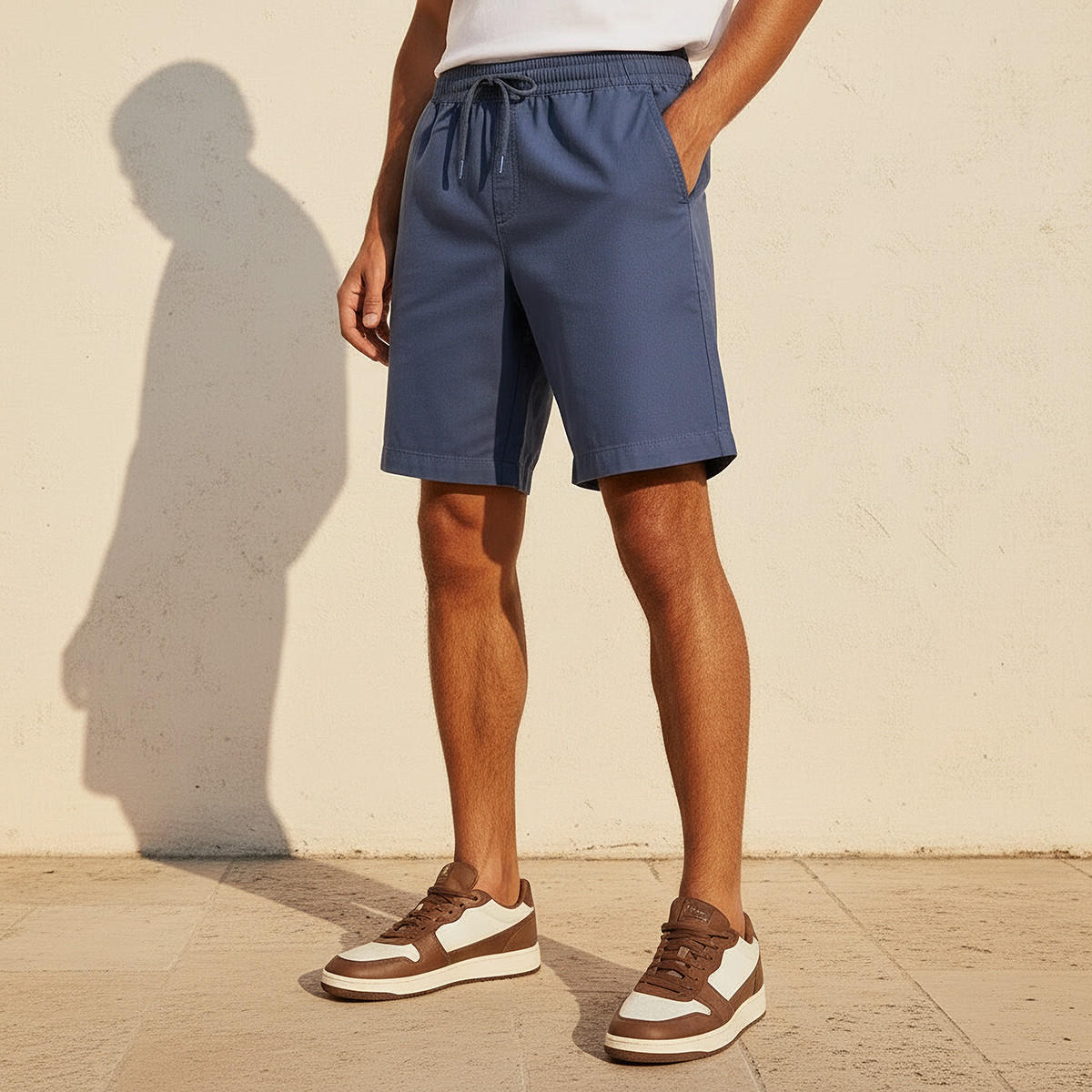 Men Regular Fit Shorts Cotton-men-clothing-bottoms-shorts-image-1