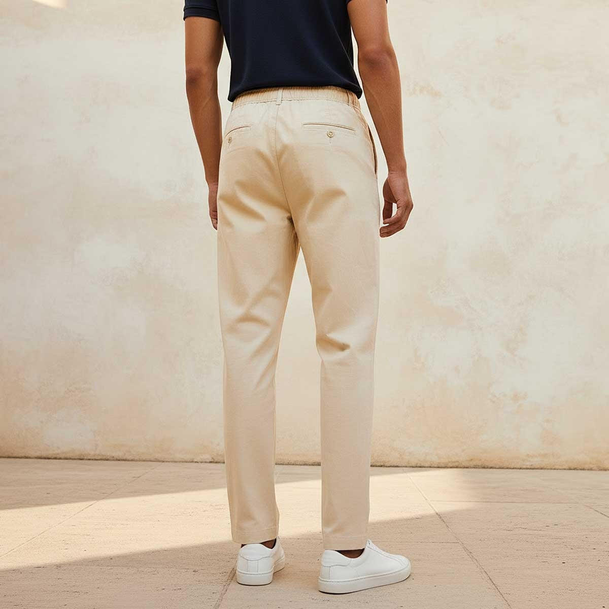 بنطلون مزيج كتان بقصة مريحة من سبلاش بيزك-men-clothing-trousersandchinos-trousers-image-4