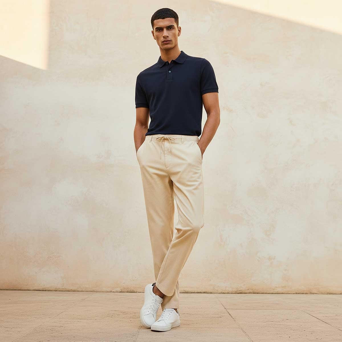 بنطلون مزيج كتان بقصة مريحة من سبلاش بيزك-men-clothing-trousersandchinos-trousers-image-5