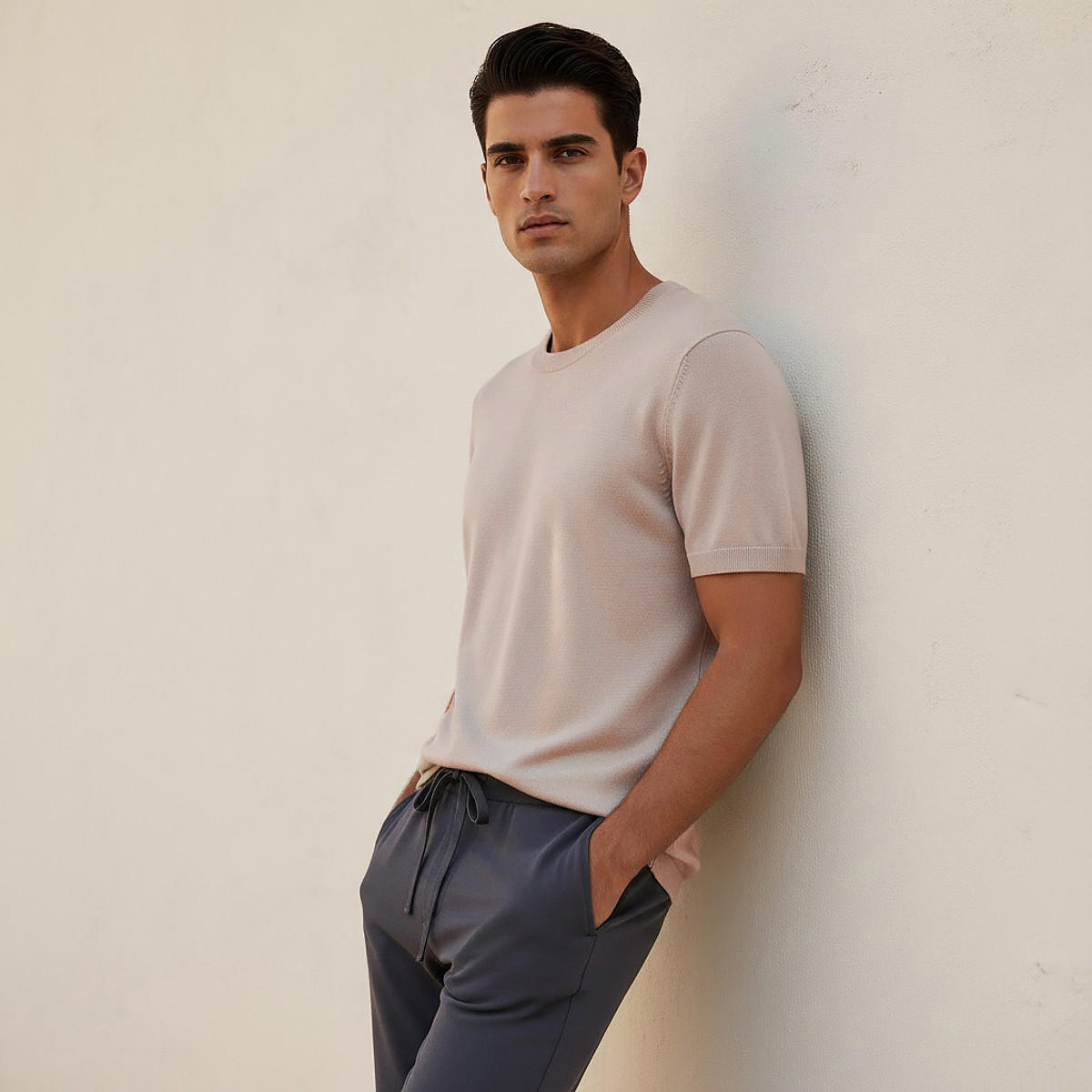 Men Regular Fit Crew Neck Short Sleeve T-shirt-men-clothing-tshirtsandpolos-tshirts-image-1