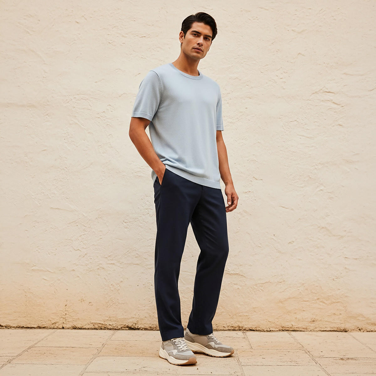 Men Regular Fit Crew Neck Short Sleeve T-shirt-men-clothing-tshirtsandpolos-tshirts-image-3